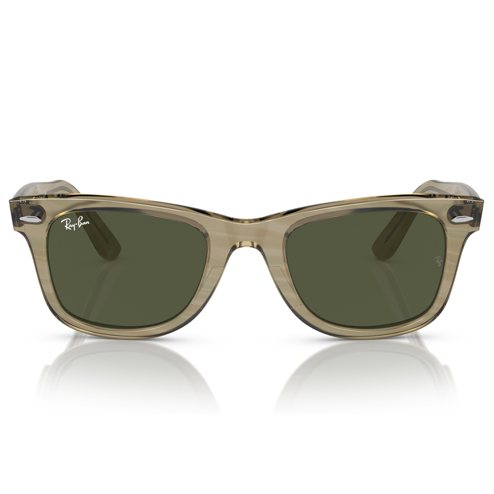 【RayBan】RB2140F 1387/31-52mm 方框太陽眼鏡 CHANGE 幻變系列-灰色條紋 ♥