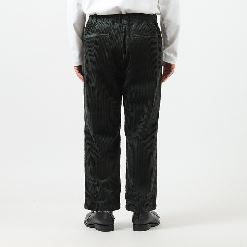Still By Hand Wide Corduroy Easy Pants Blue Charcoal PT
