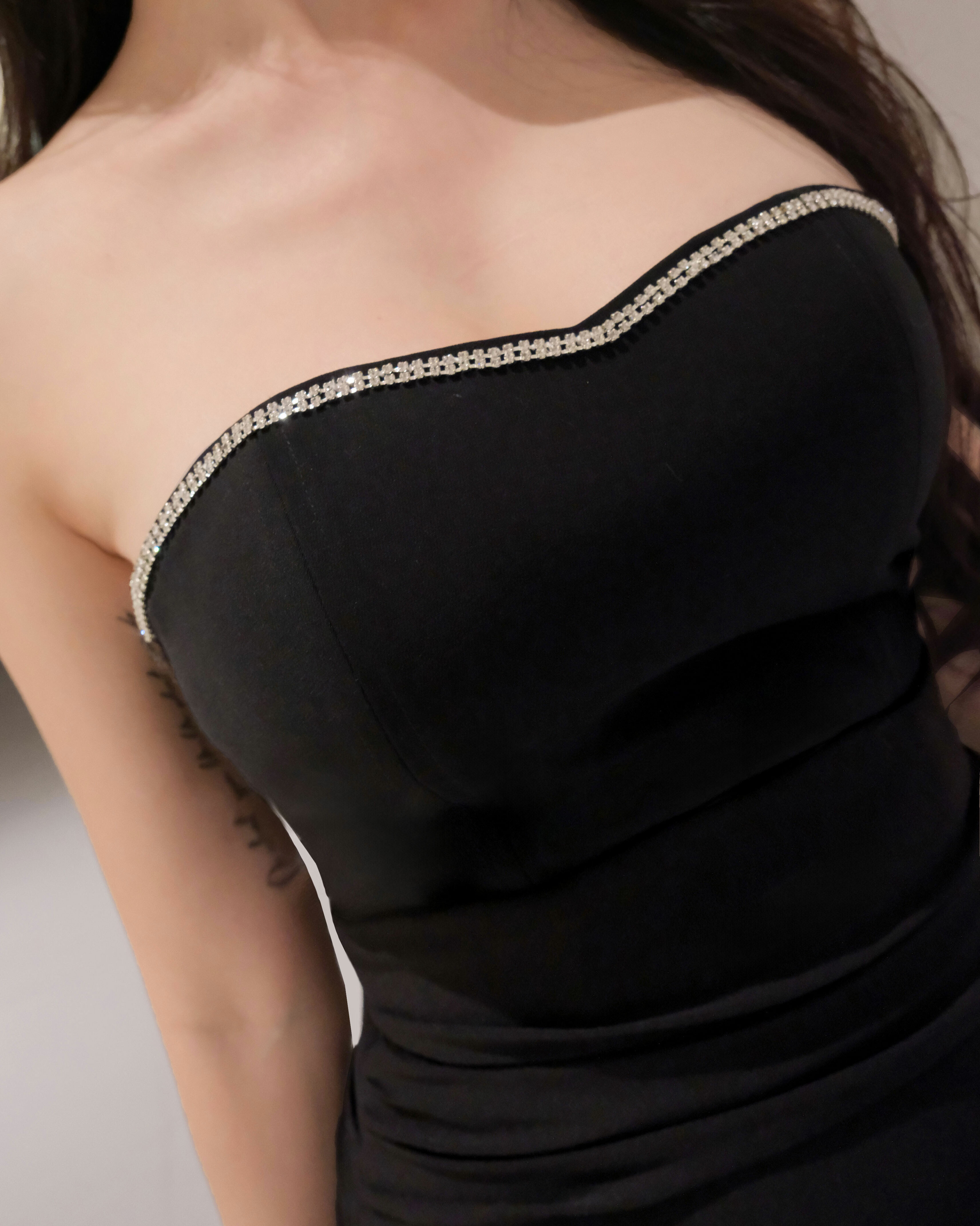 訂製-性感水鑽桃心馬甲