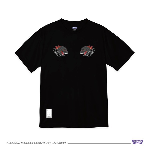 不正經 紅蓮哥 仿刺繡短TEE US057