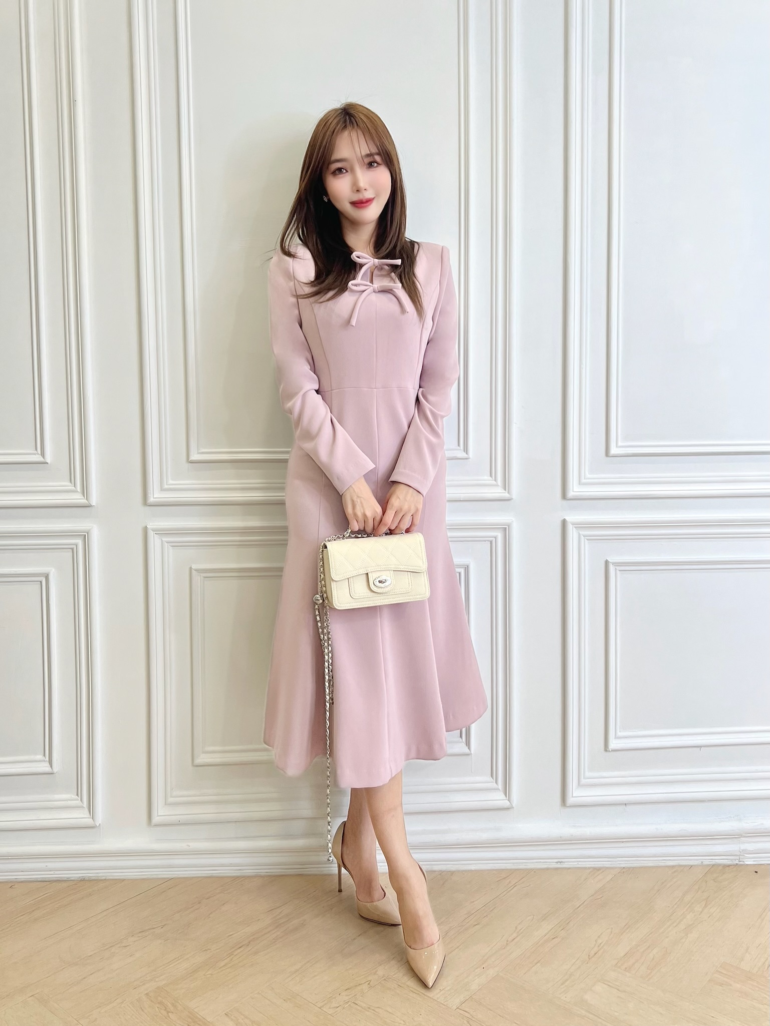 溫柔綁蝴蝶結合身洋