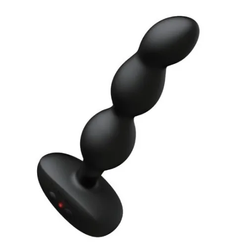 LOVENSE Ridge App-controlled Vibrating and Rotating Anal Beads - Black