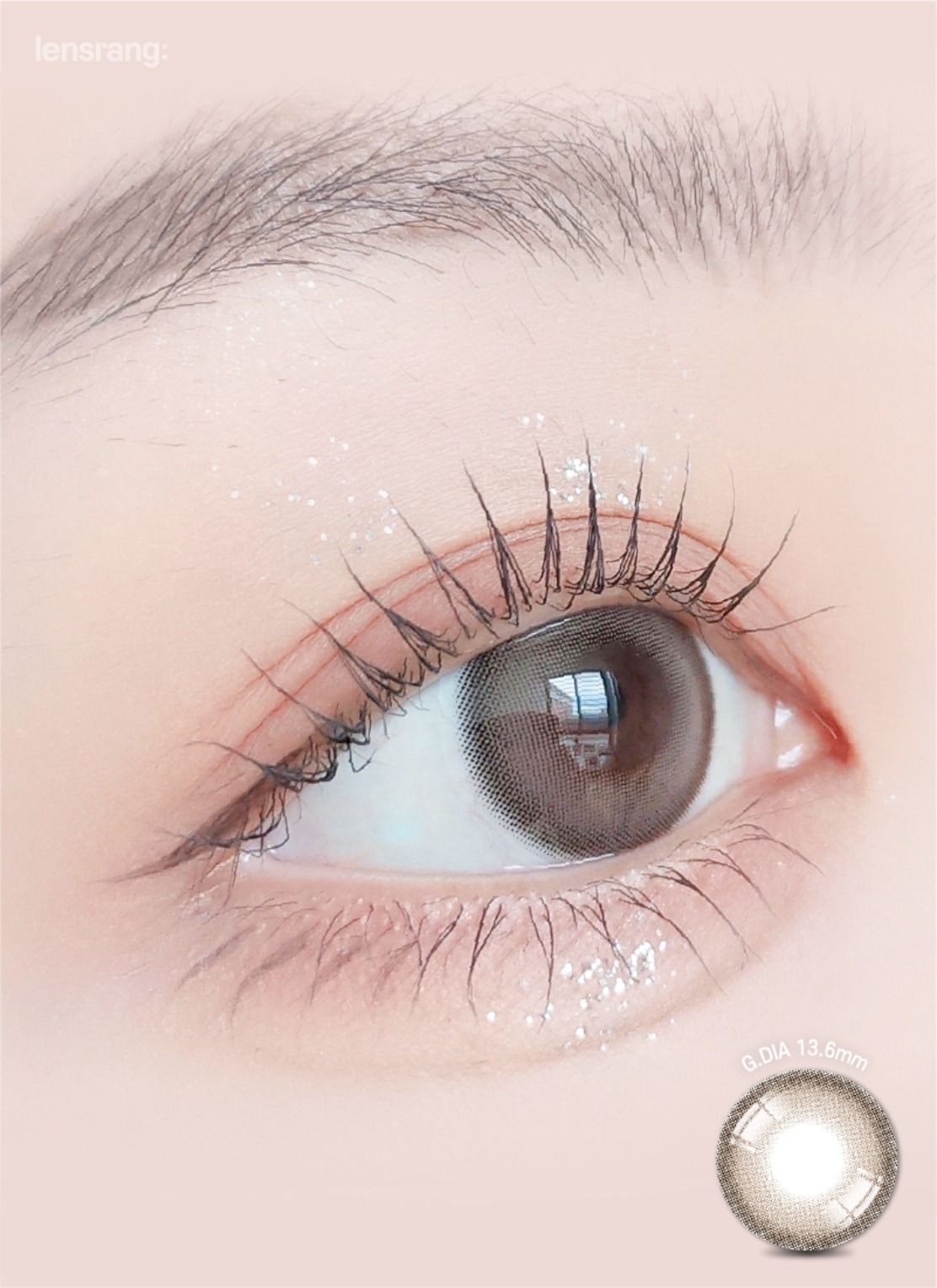 Lensrang Sugar Cream 1 Month Ash Choco｜月拋彩妝隱形眼鏡｜每盒2片
