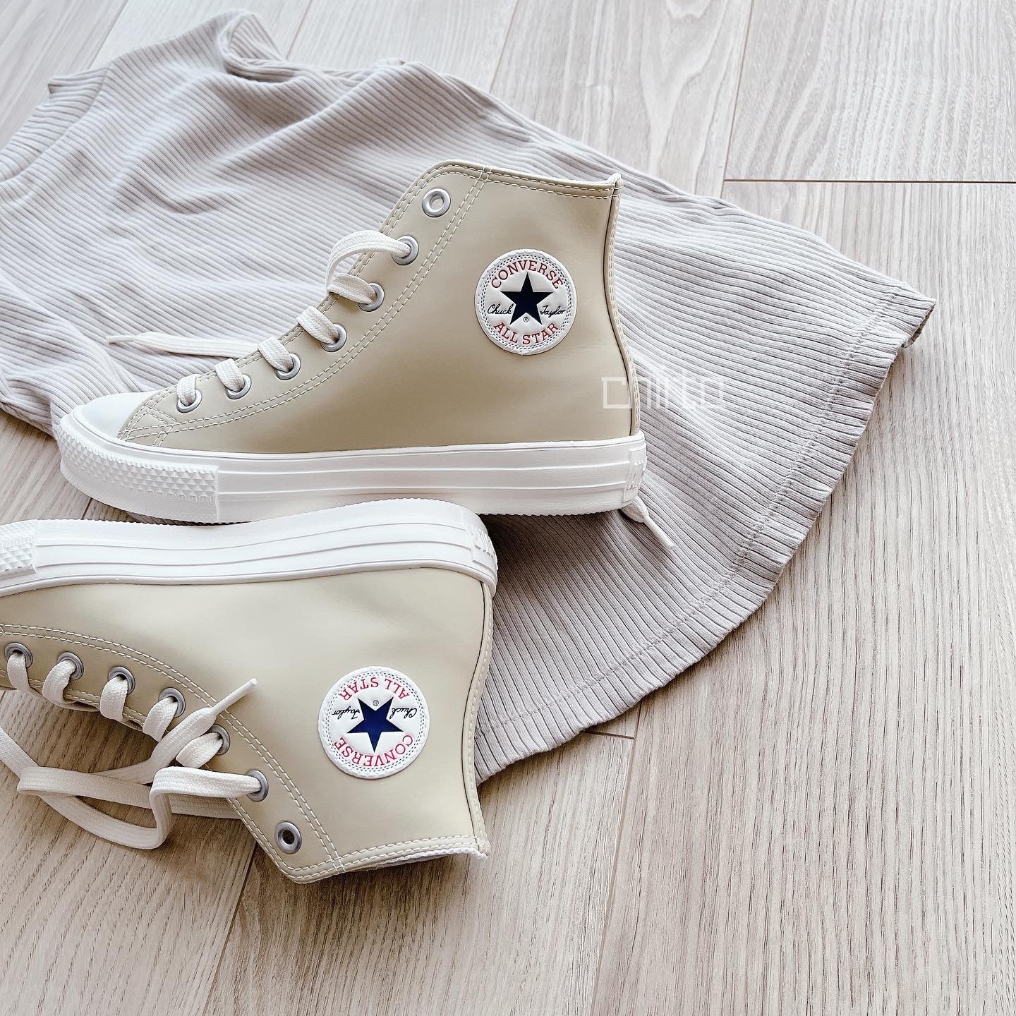 converse 奶茶防水輕量鞋 低筒 / 高筒