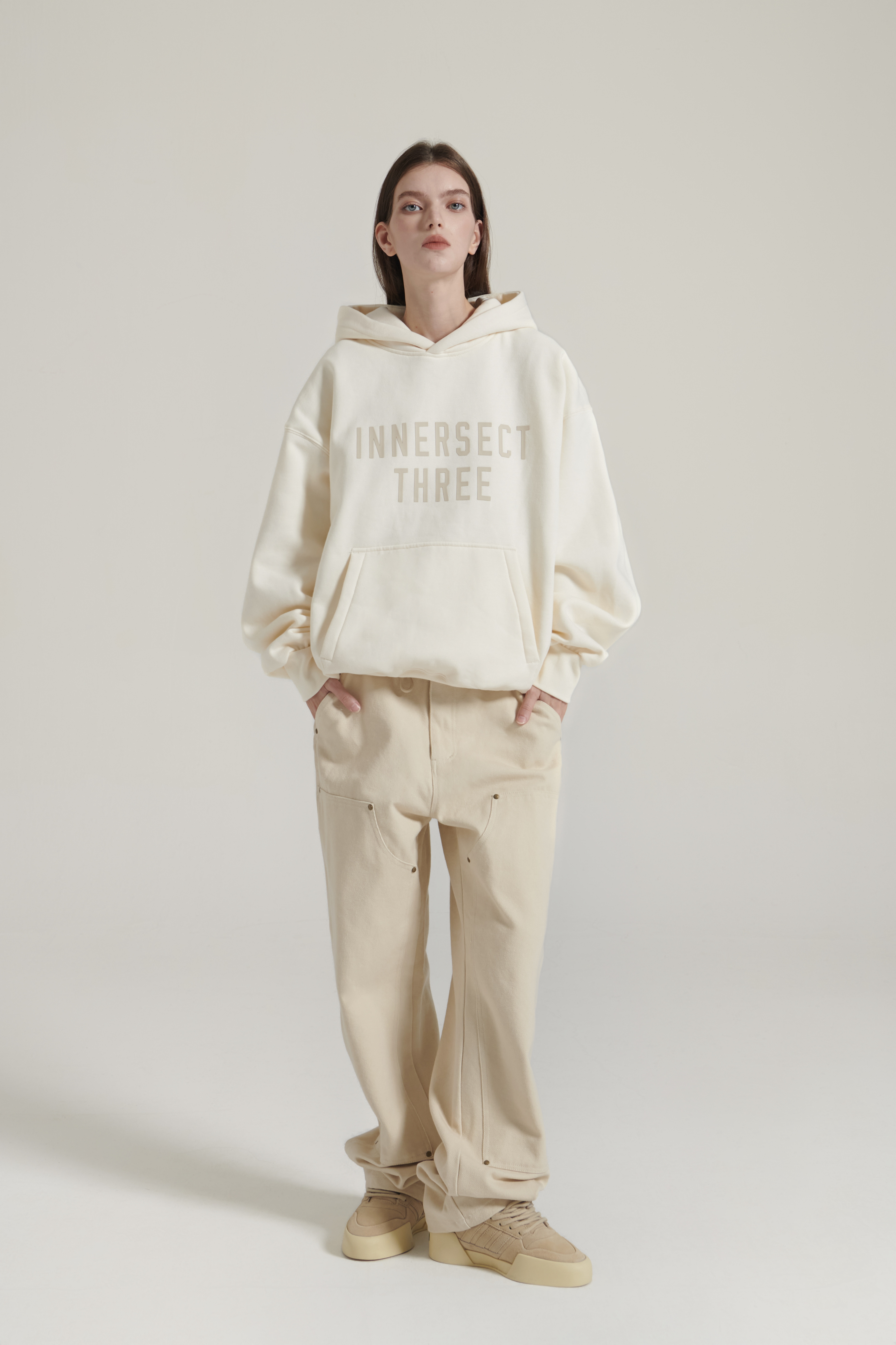 INNERSECT X JERRY LORENZO FOG Essentials 三生萬物  24FW LB 3系列 字母LOGO 內刷毛 連帽上衣 展場限定 帽Tee 男女