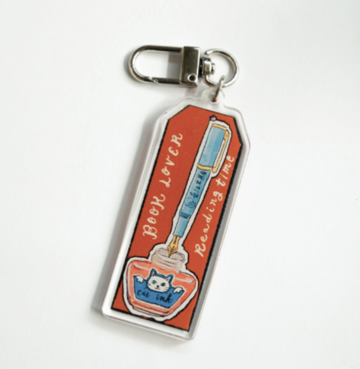 甜蜜生活｜壓克力吊飾 閱讀與書寫