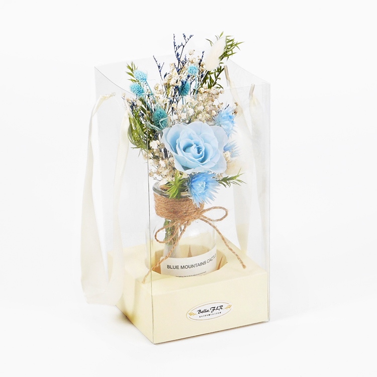 【暗夜裡的光】乾燥花束玻璃瓶提盒