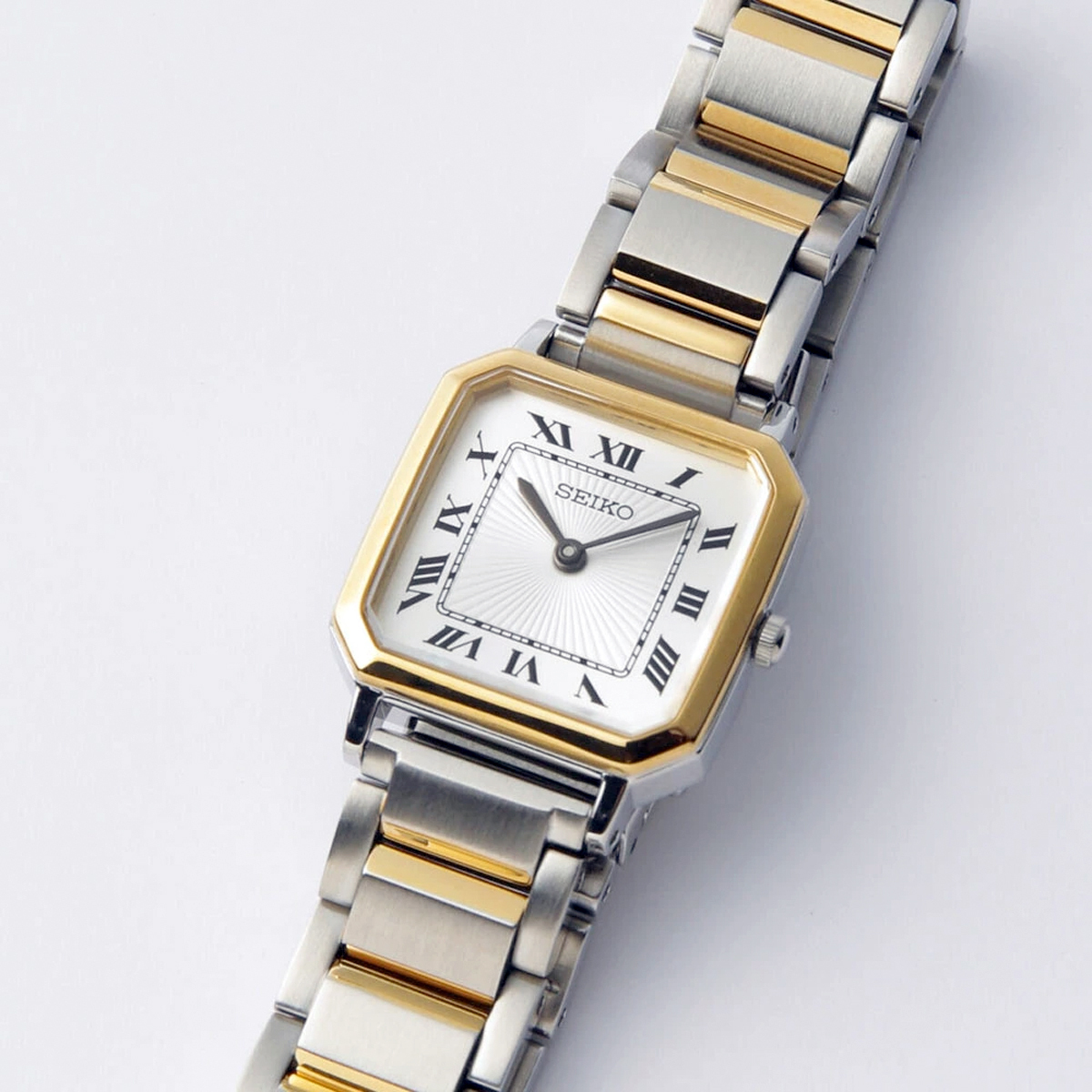 Seiko nano・universe Special Edition SSEH016 女裝 方形 復古 石英錶