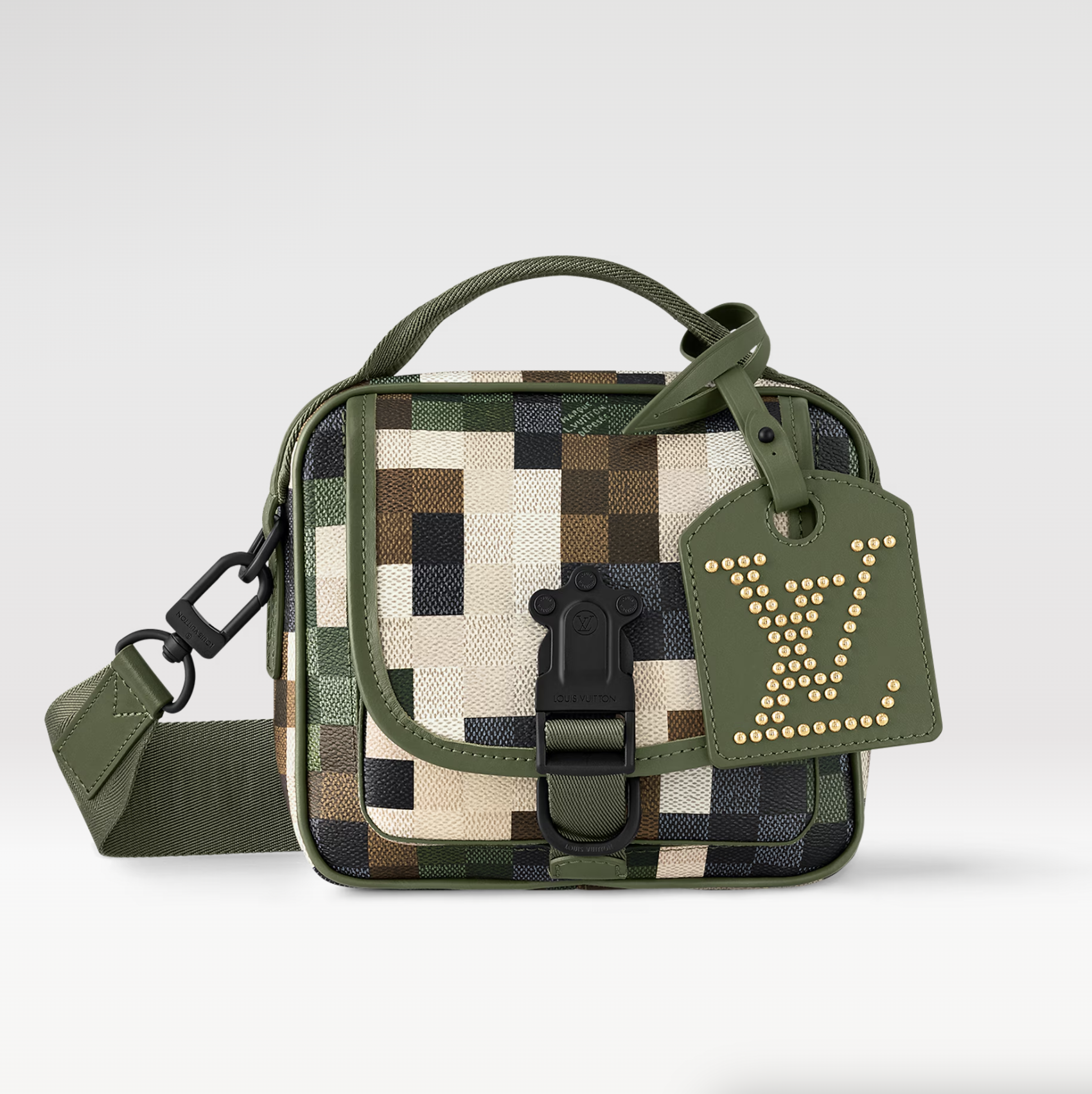 LV LOUIS VUITTON QUEST MESS.DAMO.GREEN zo 菲董 秀款 郵差包 SS24-M24450