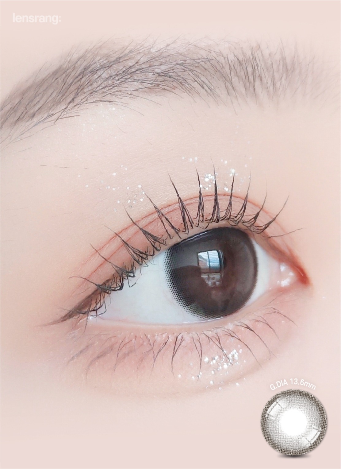 Lensrang Sugar Cream 1 Month Ash Black｜月拋彩妝隱形眼鏡｜每盒2片