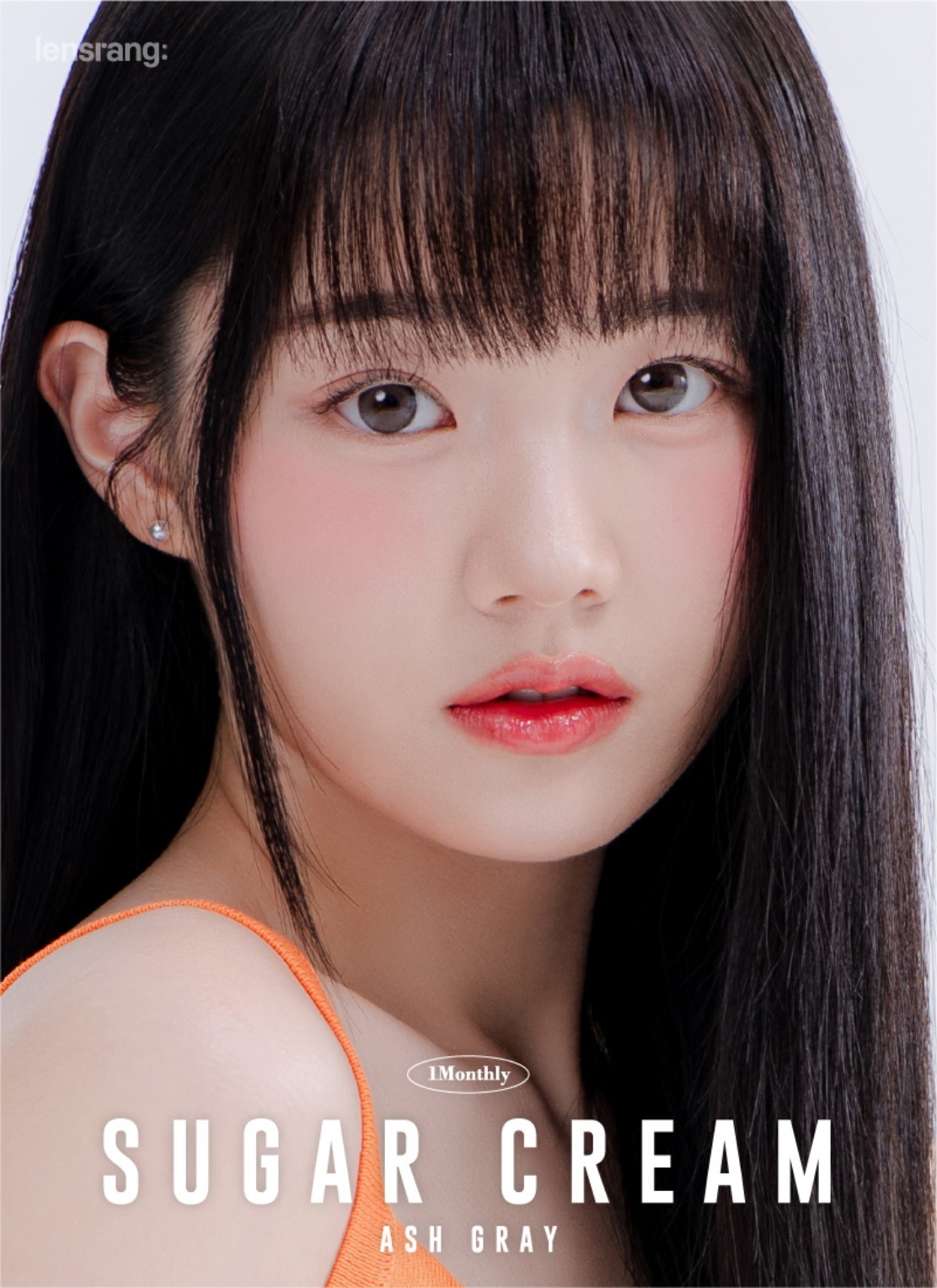 Lensrang Sugar Cream 1 Month Ash Gray｜月拋彩妝隱形眼鏡｜每盒2片