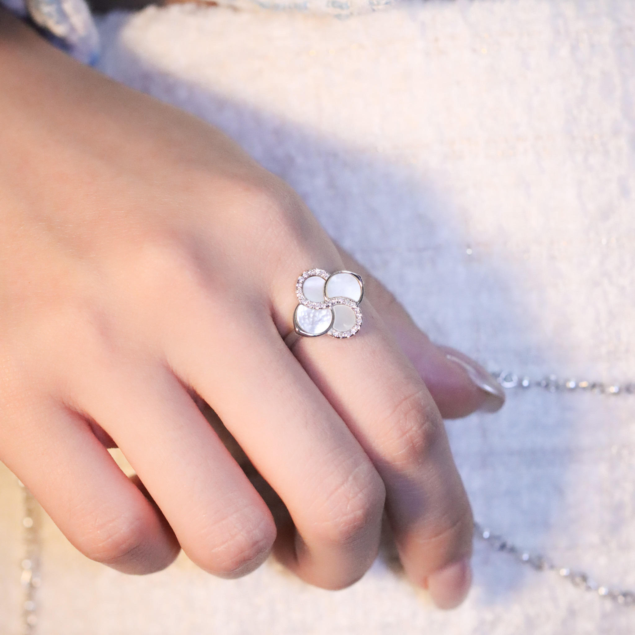 | 925純銀・白金 | 純潔幸福戒指  | RI0762 |