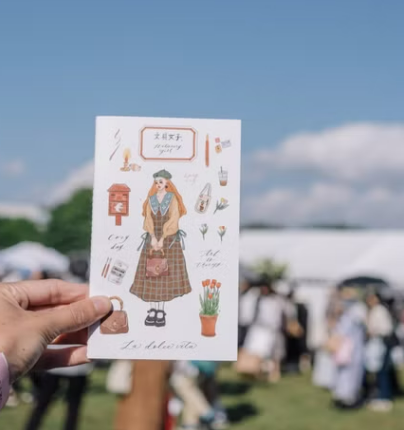 貝蕾帽女子 線裝筆記本 空白內頁｜甜蜜生活 LA DOLCE VITA 台灣