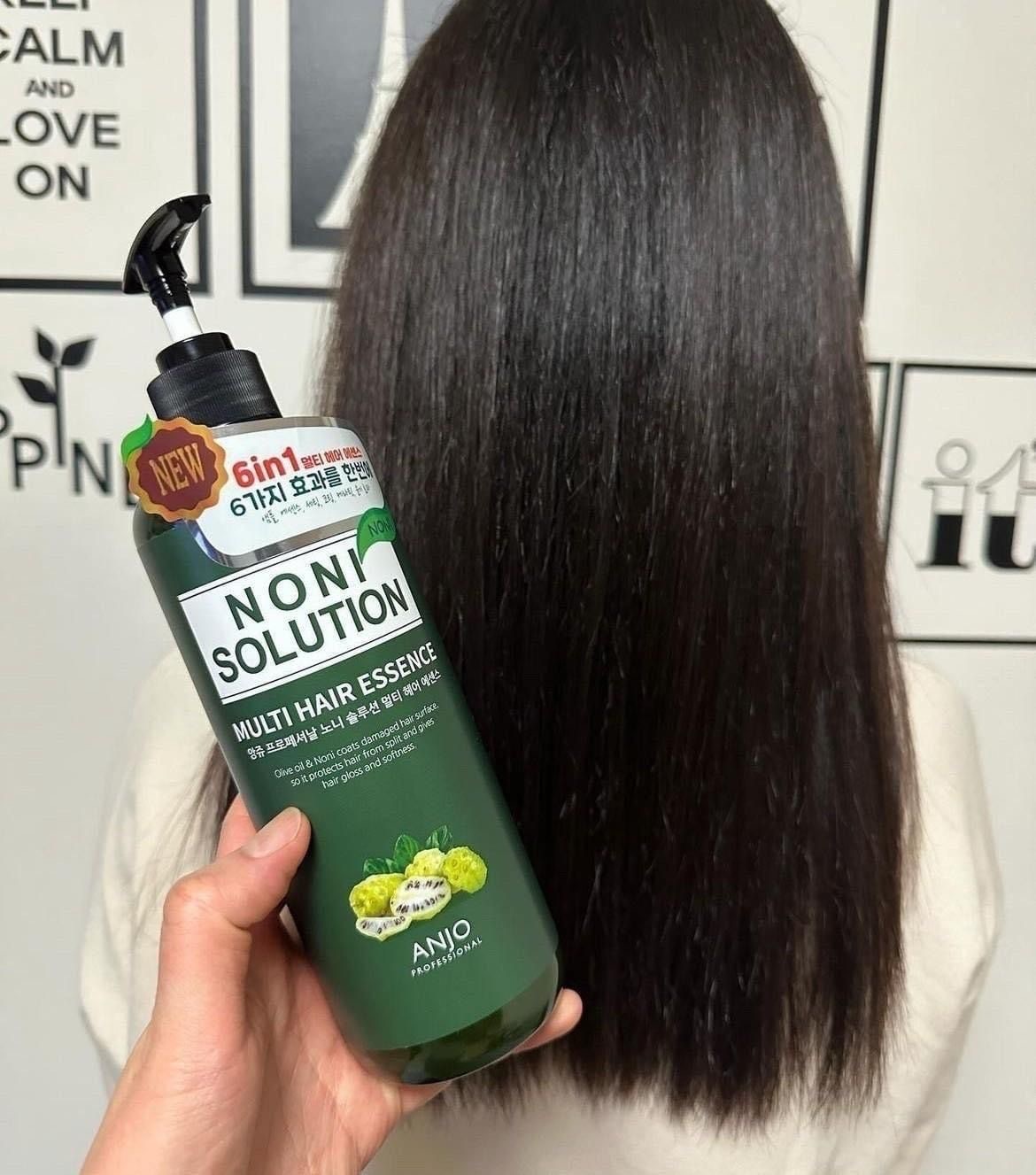 韓國ANJO諾麗果順滑大容量免沖洗護髮精華500ml