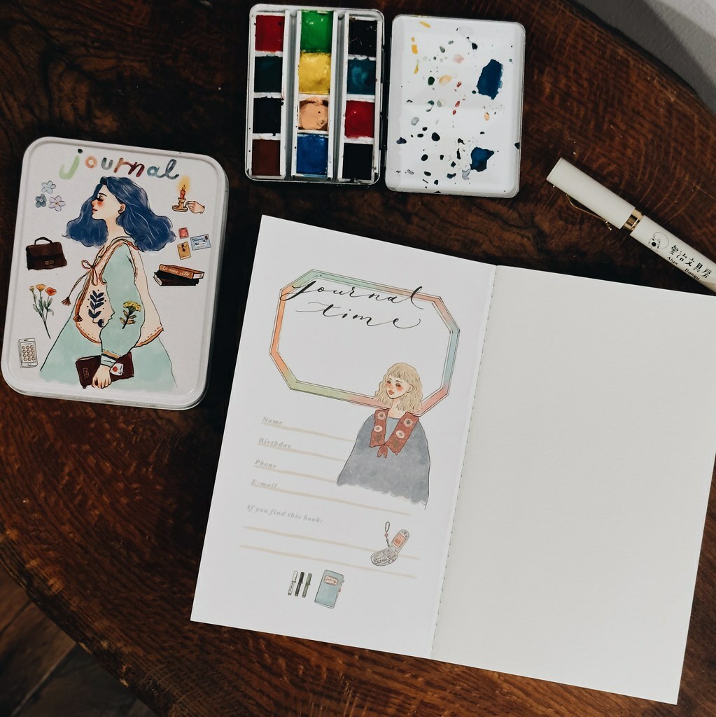 優雅女子畫廊 拼貼厚紙筆記本｜甜蜜生活 LA DOLCE VITA 台灣