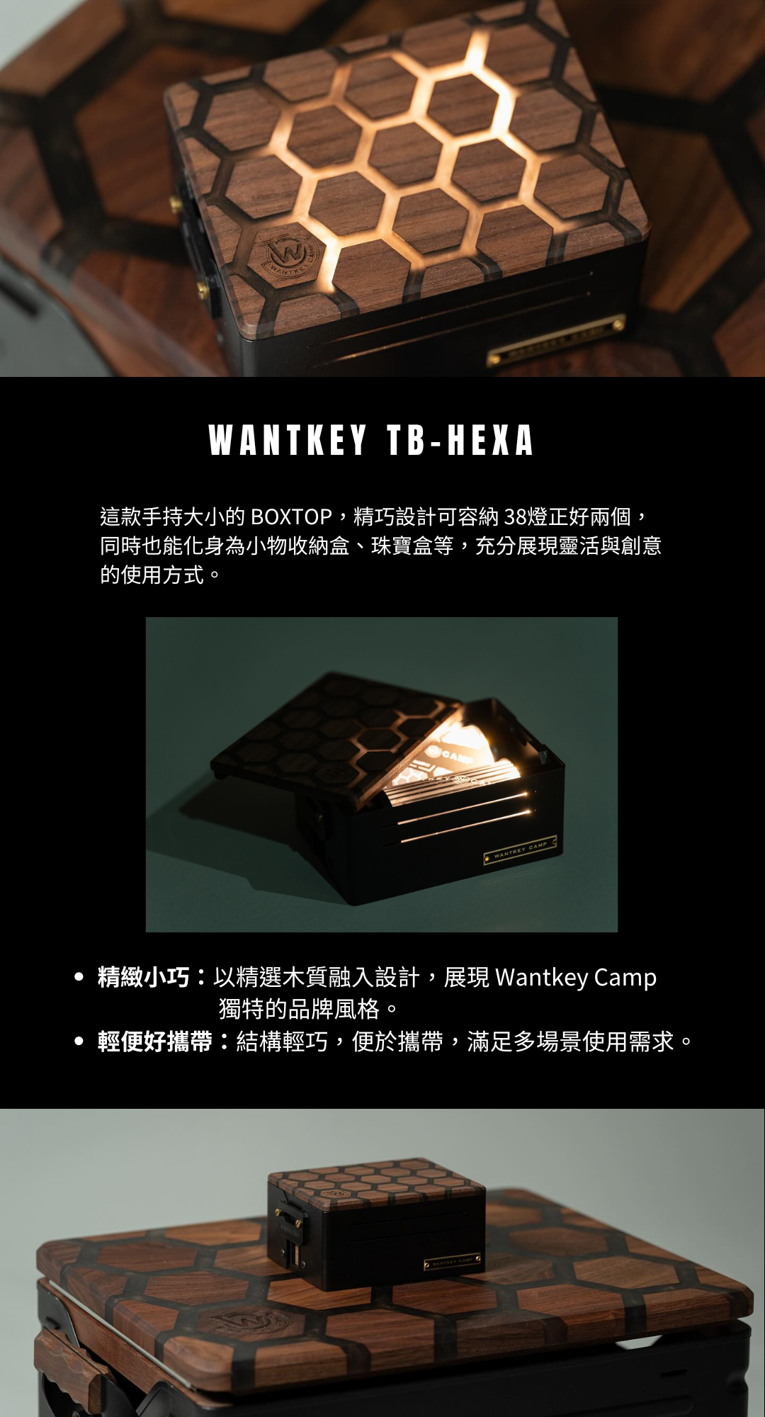 Wantkey Camp｜Wantkey TB-Hexa ｜迷你蜂巢收納盒