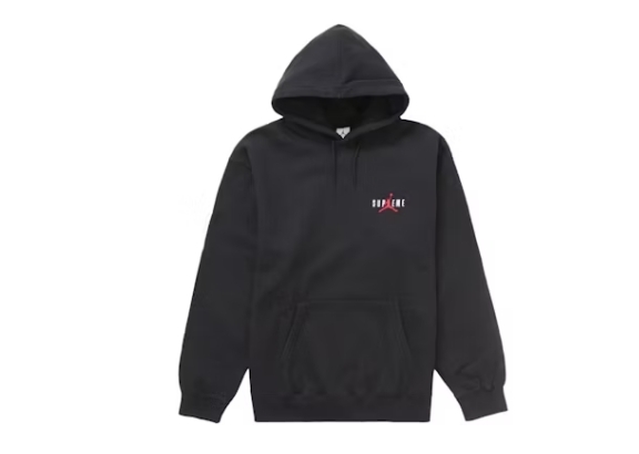 {現貨} Supreme Jordan Hooded Sweatshirt FW24 BLACK