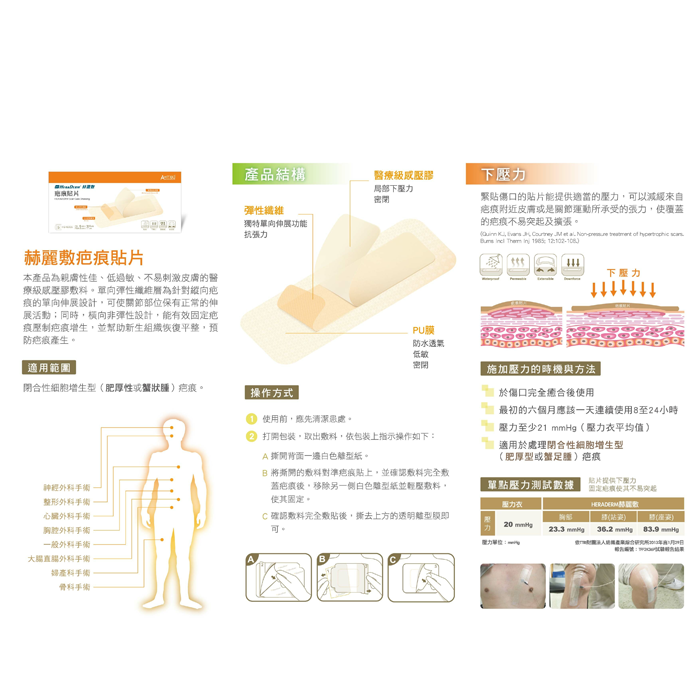 赫麗敷 HERADERM 疤痕貼片 6×19.5cm (5片入)