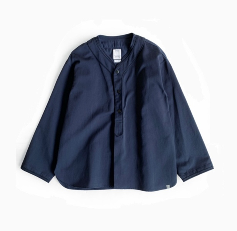 VISVIM DUGOUT SHIRT L/S (W/L PIQUE) - NAVY SIZE 3 PRE ORDER ITEM (預訂中)