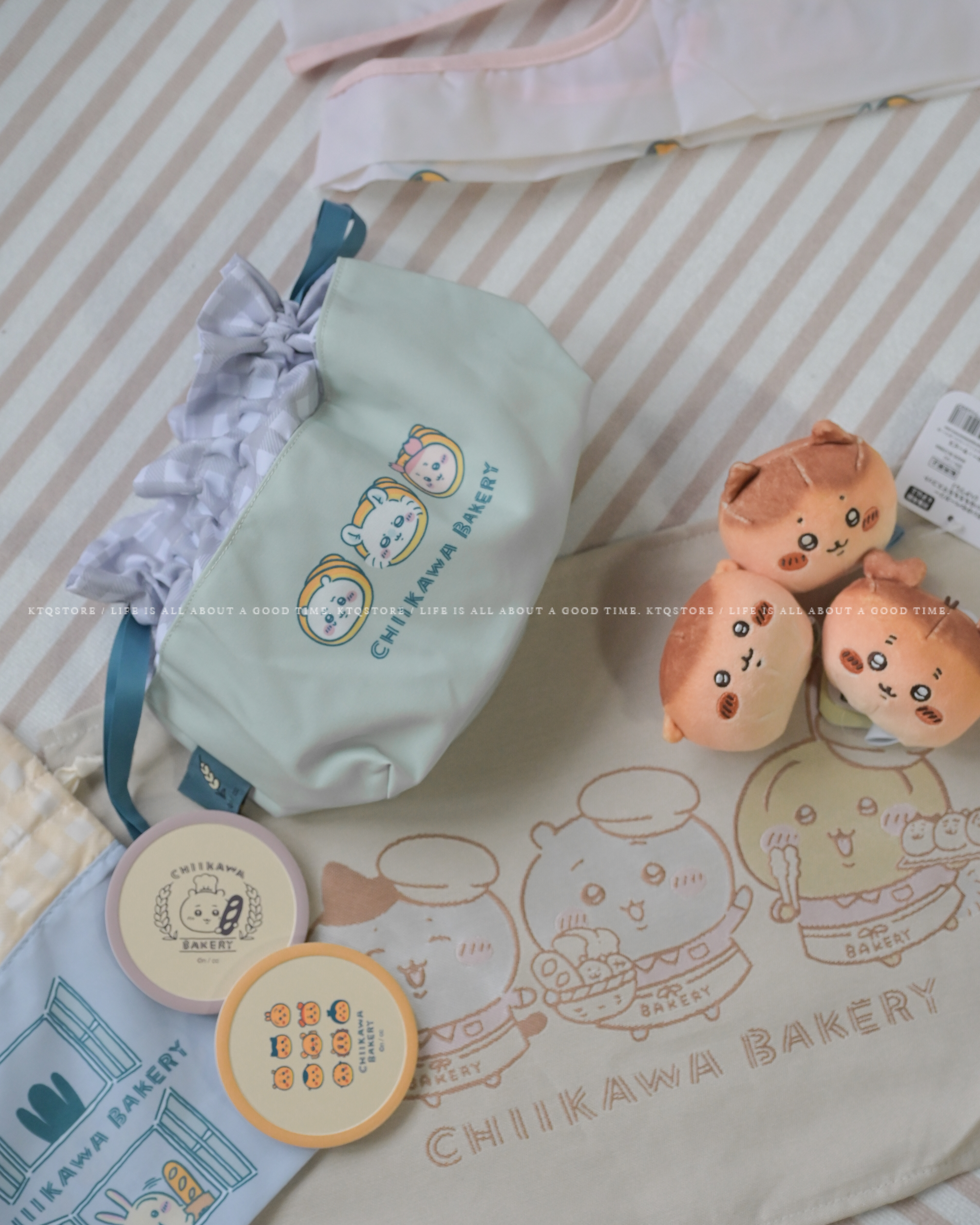 KTQ STORE ‧  日本 Chiikawa 吉伊卡哇 麵包店系列 手提袋 保溫杯 環保袋 帆布袋