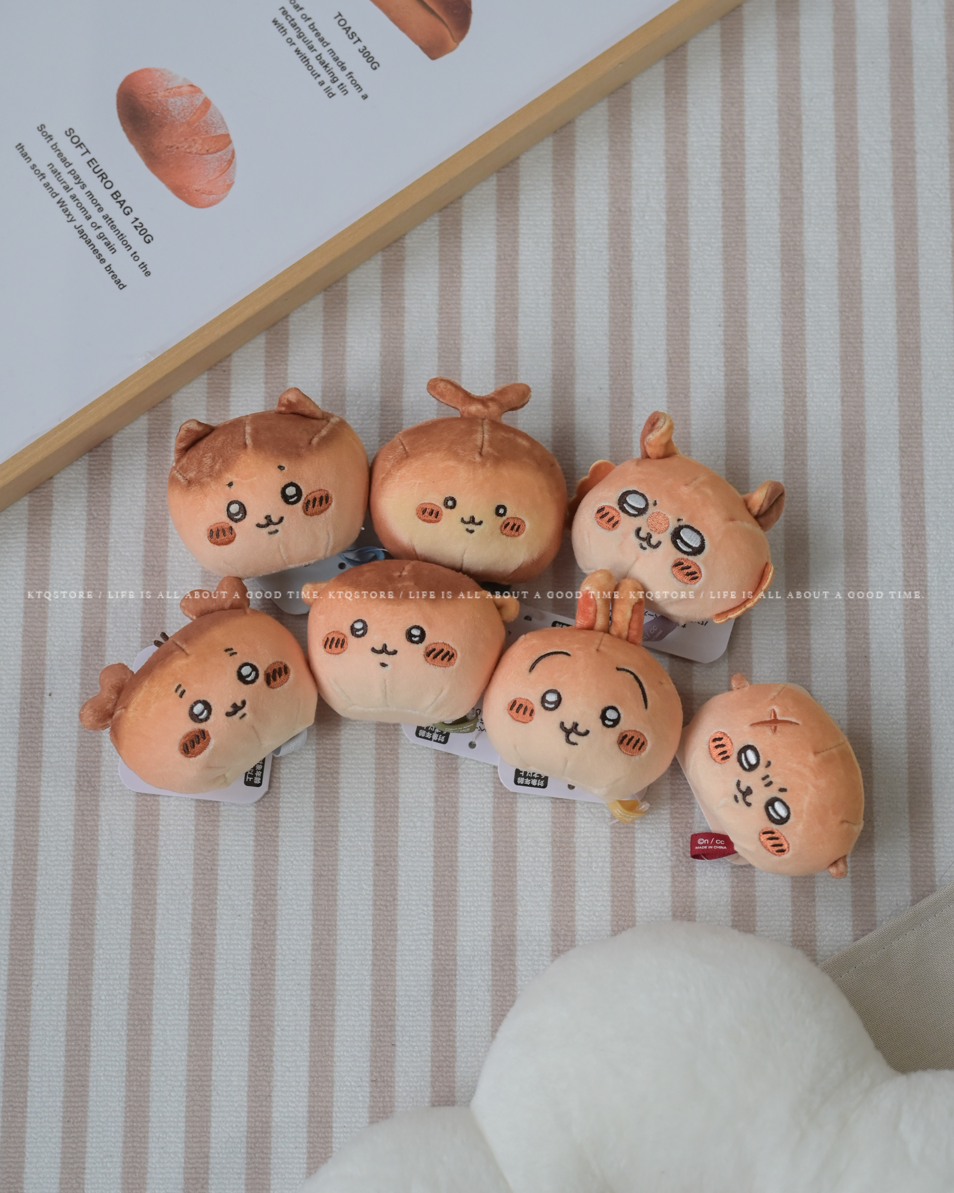 KTQ STORE ‧  日本 Chiikawa 吉伊卡哇 麵包店系列 麵包 吊飾 娃娃 9款