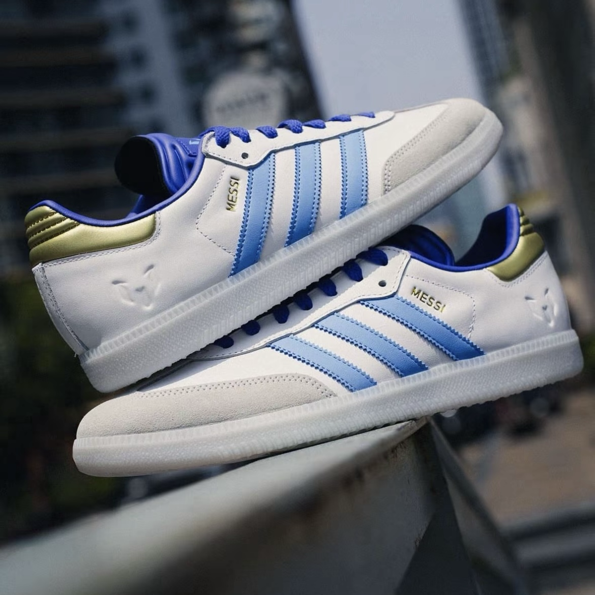 Adidas Samba x Messi Spark Gen10s 白藍 梅西 阿根廷隊 復古 經典德訓鞋 休閒鞋