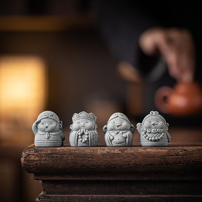 【國潮】青砂石-迷你西遊四人-唐三藏+孫悟空+豬八戒+沙悟淨(套組)