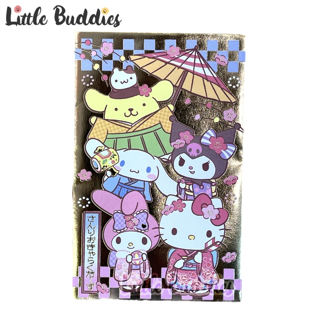 日本 Sanrio 和服燙金利是封 5入