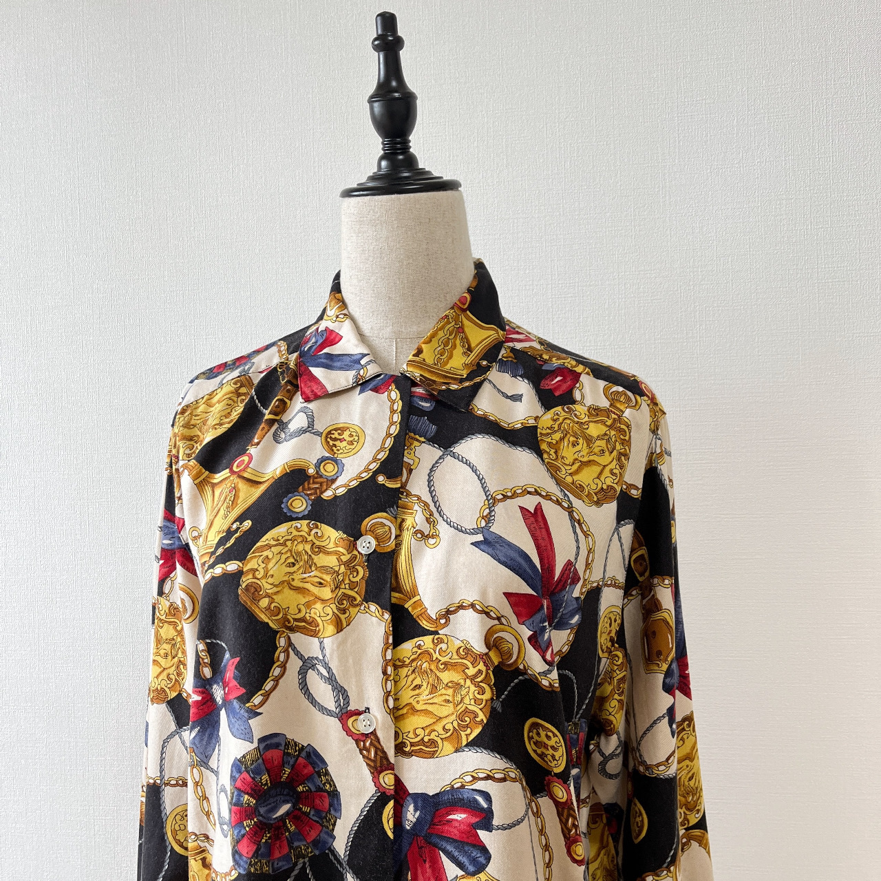 Talbots 緞帶與懷錶巴洛克古着上衣