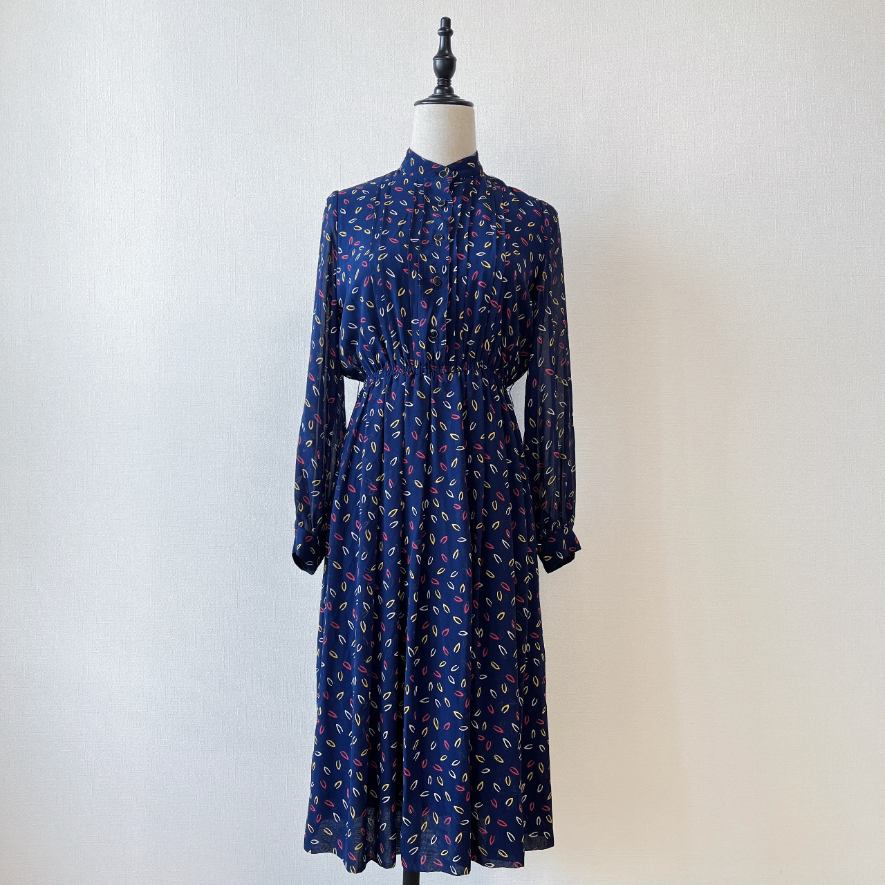 夜空霓虹古着連身裙