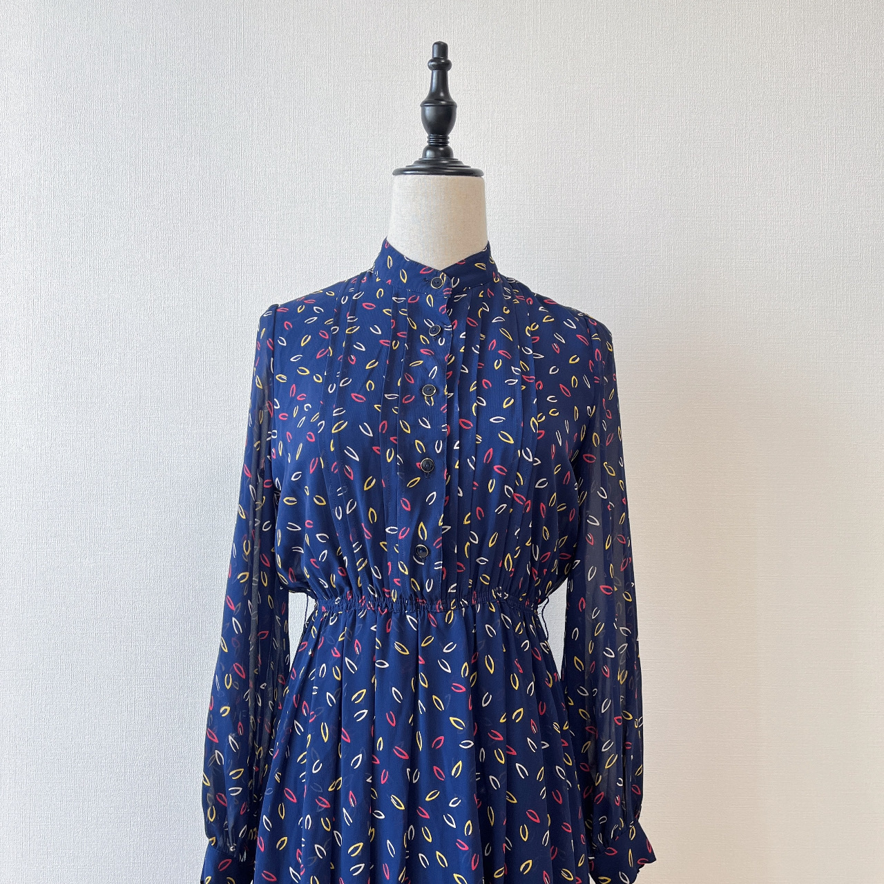 夜空霓虹古着連身裙