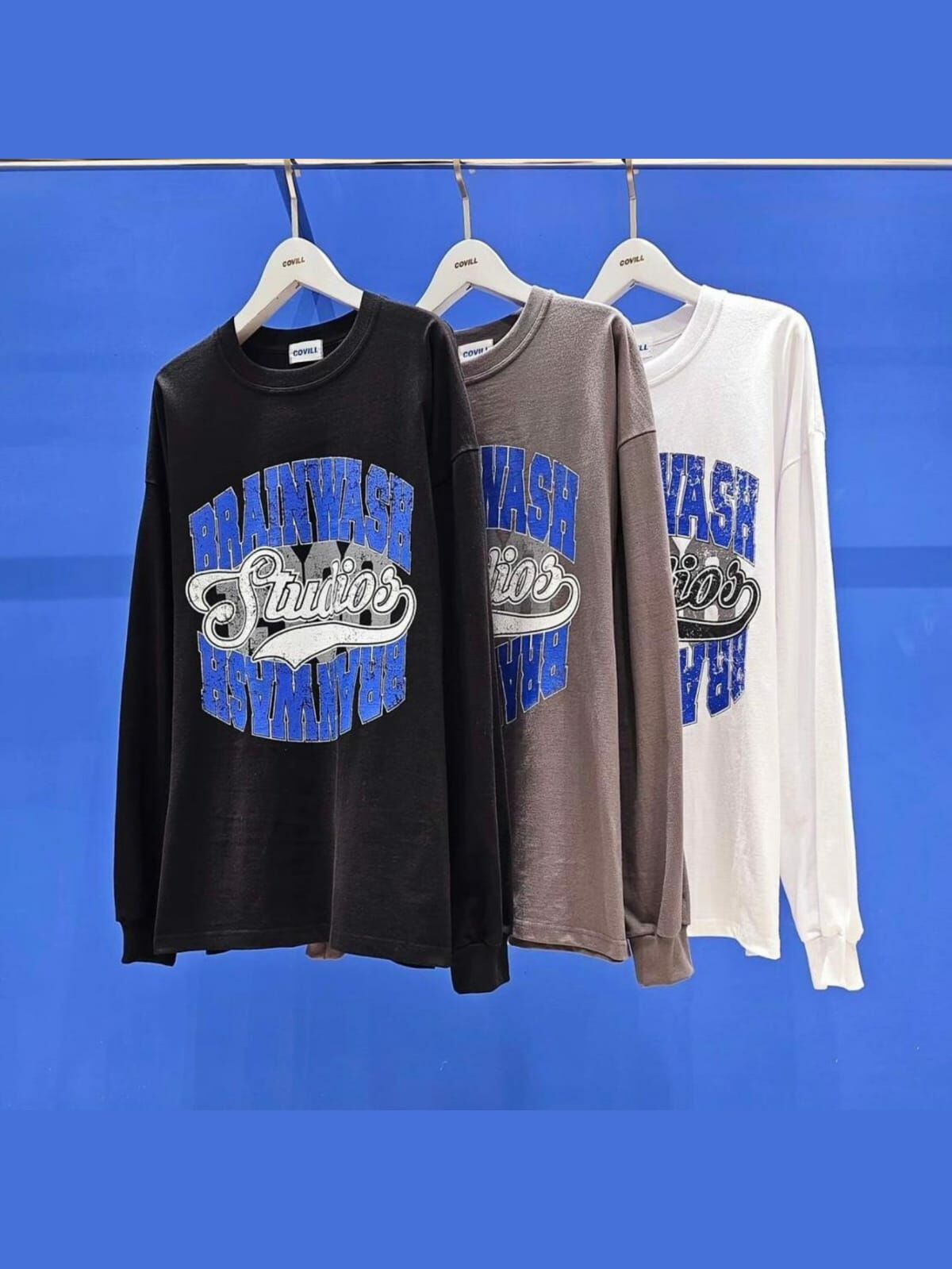 英文字長袖衫 COVILL-123T