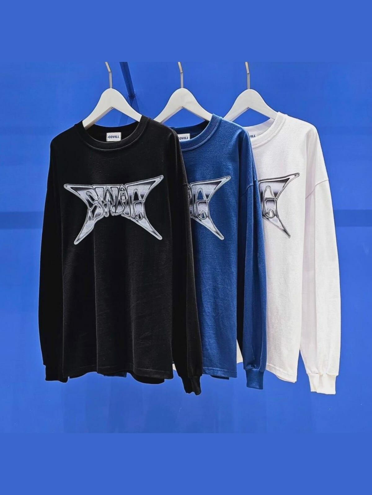 英文字長袖衫 COVILL-124T