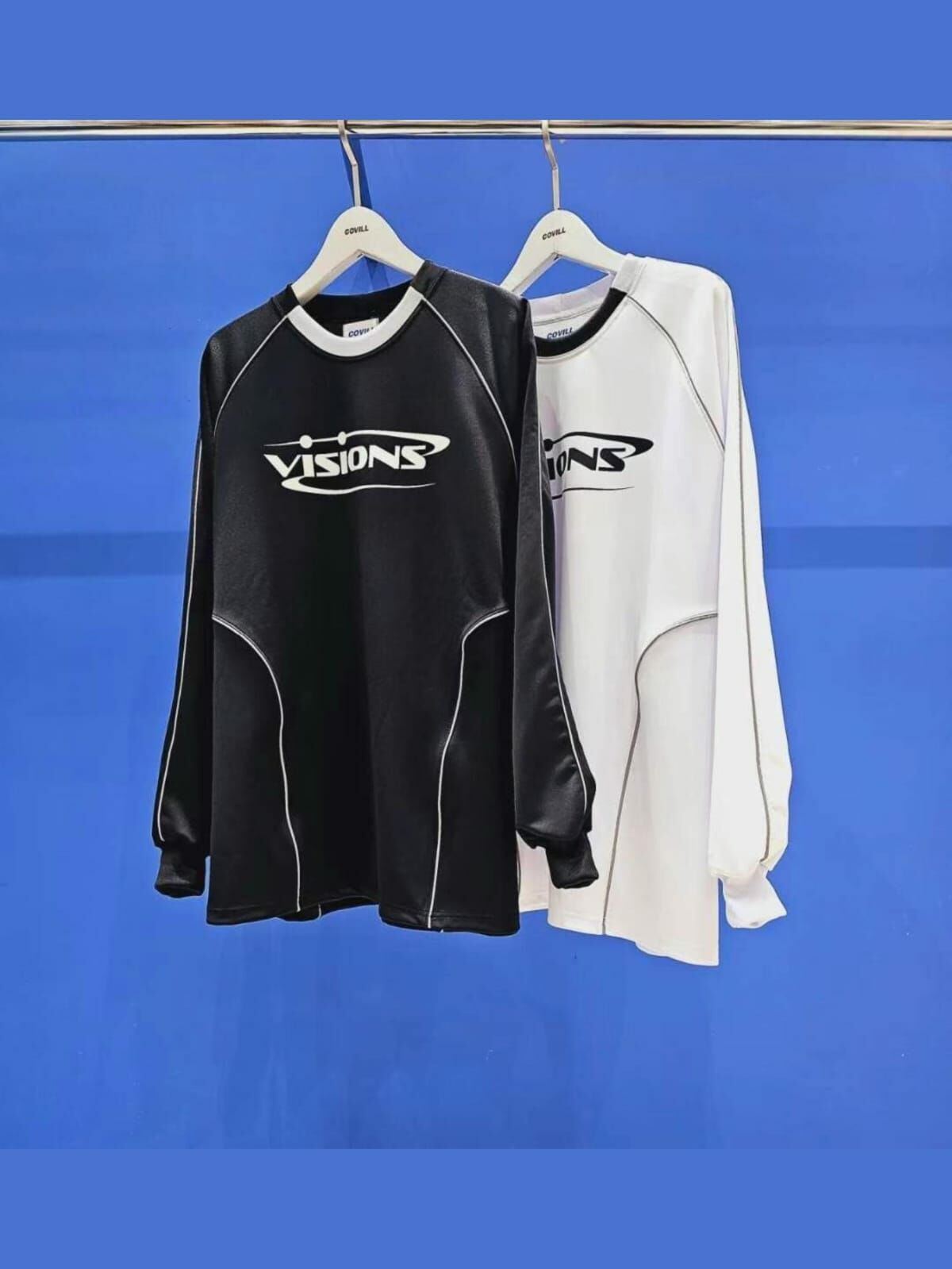 OverSize英文字長袖衫 COVILL-143T