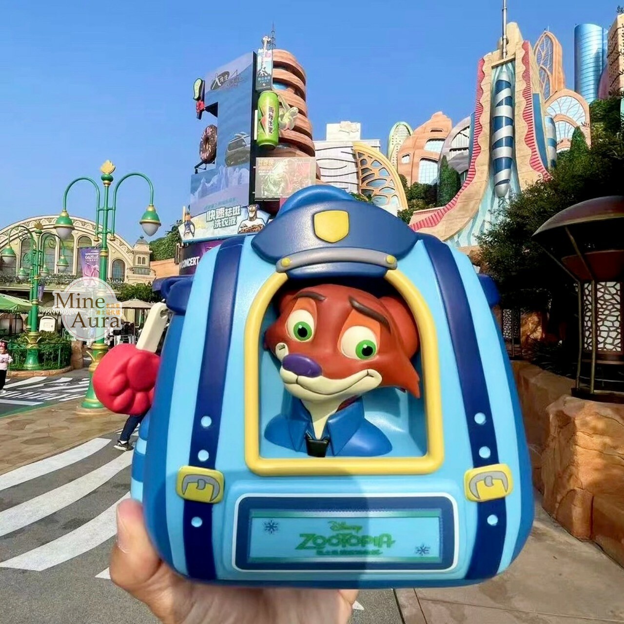 胡尼克 Nick 背包 造型 可斜背 後背 設計 收納桶 爆米花桶 動物方城市 Zootopia -上海迪士尼樂園