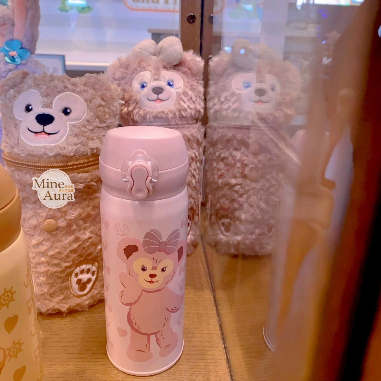 (限時特價) 雪莉玫 ShellieMay 保溫瓶+絨毛造型杯套 -上海迪士尼樂園