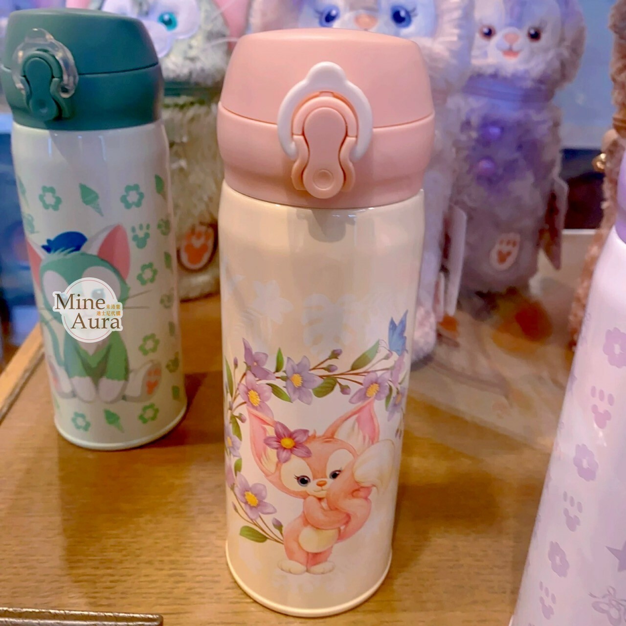 (限時特價) 玲娜貝兒 LinaBell 保溫瓶+絨毛造型杯套 -上海迪士尼樂園