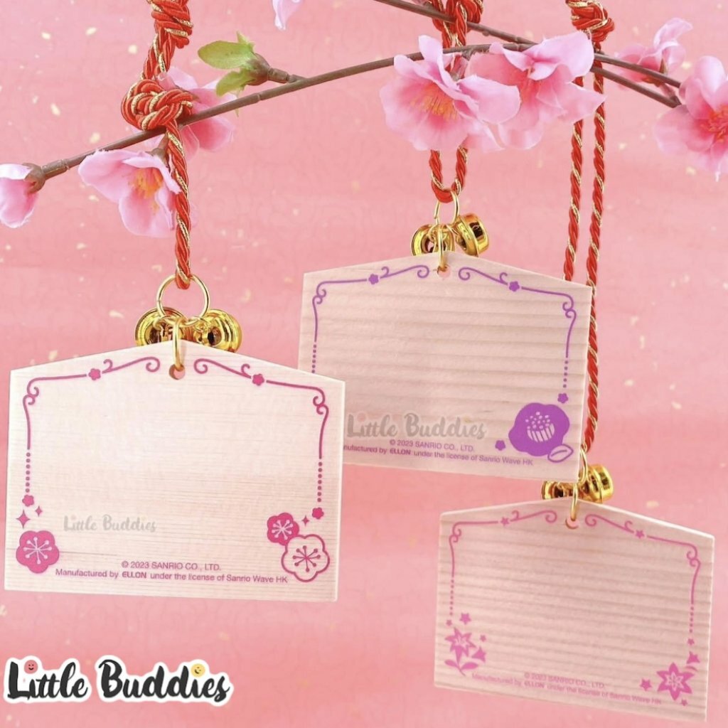 港版Sanrio 2023新年系列產品 賀年繪馬木製掛飾