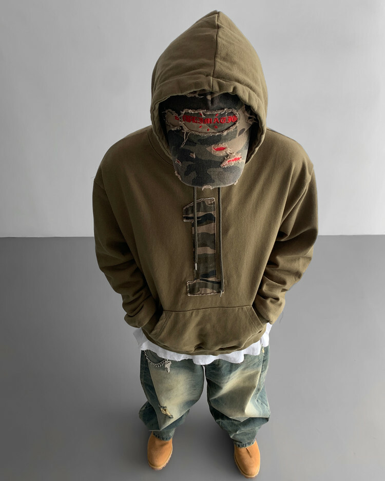 First 迷彩連帽衫帽T