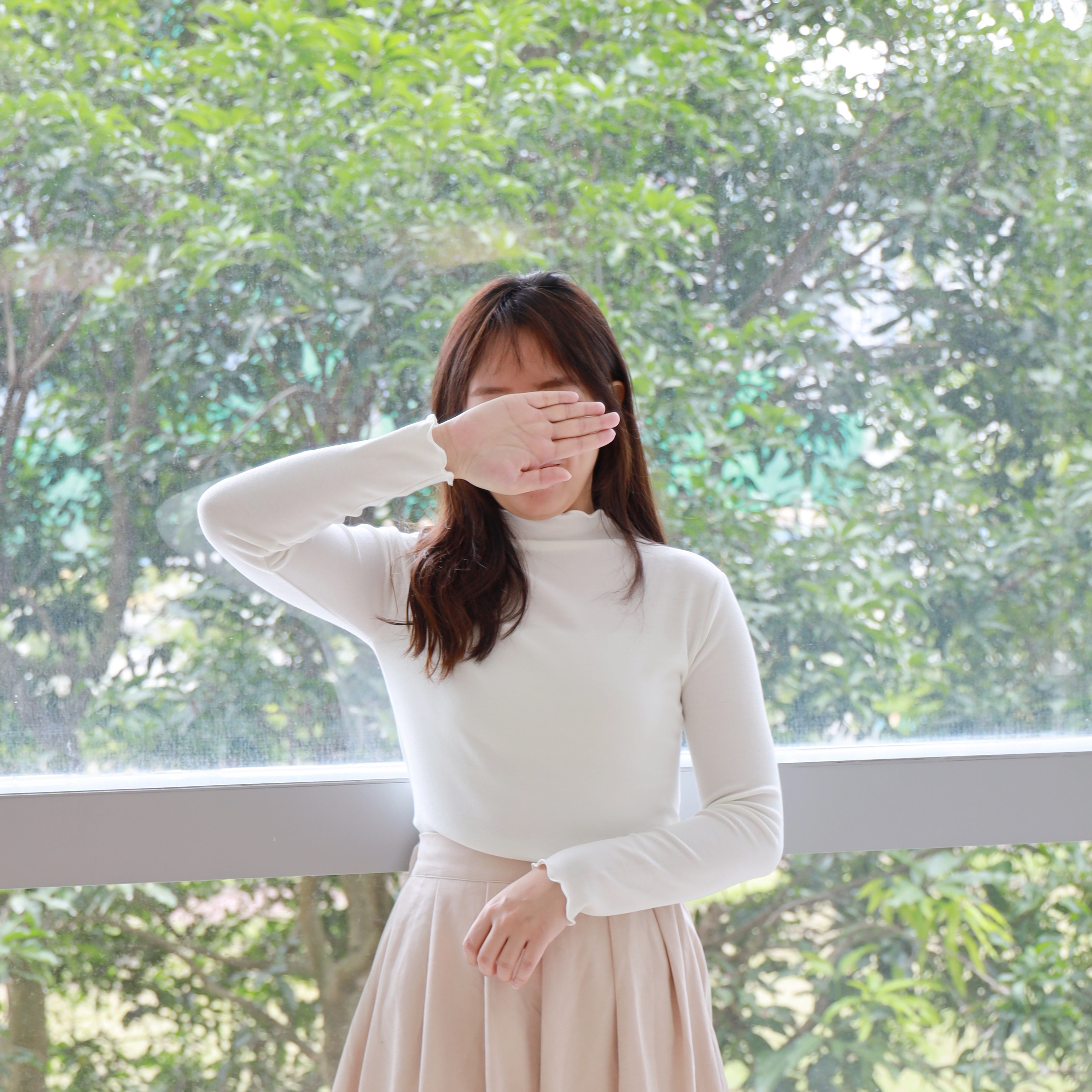 ||TOP537|| 津領木耳邊內搭top