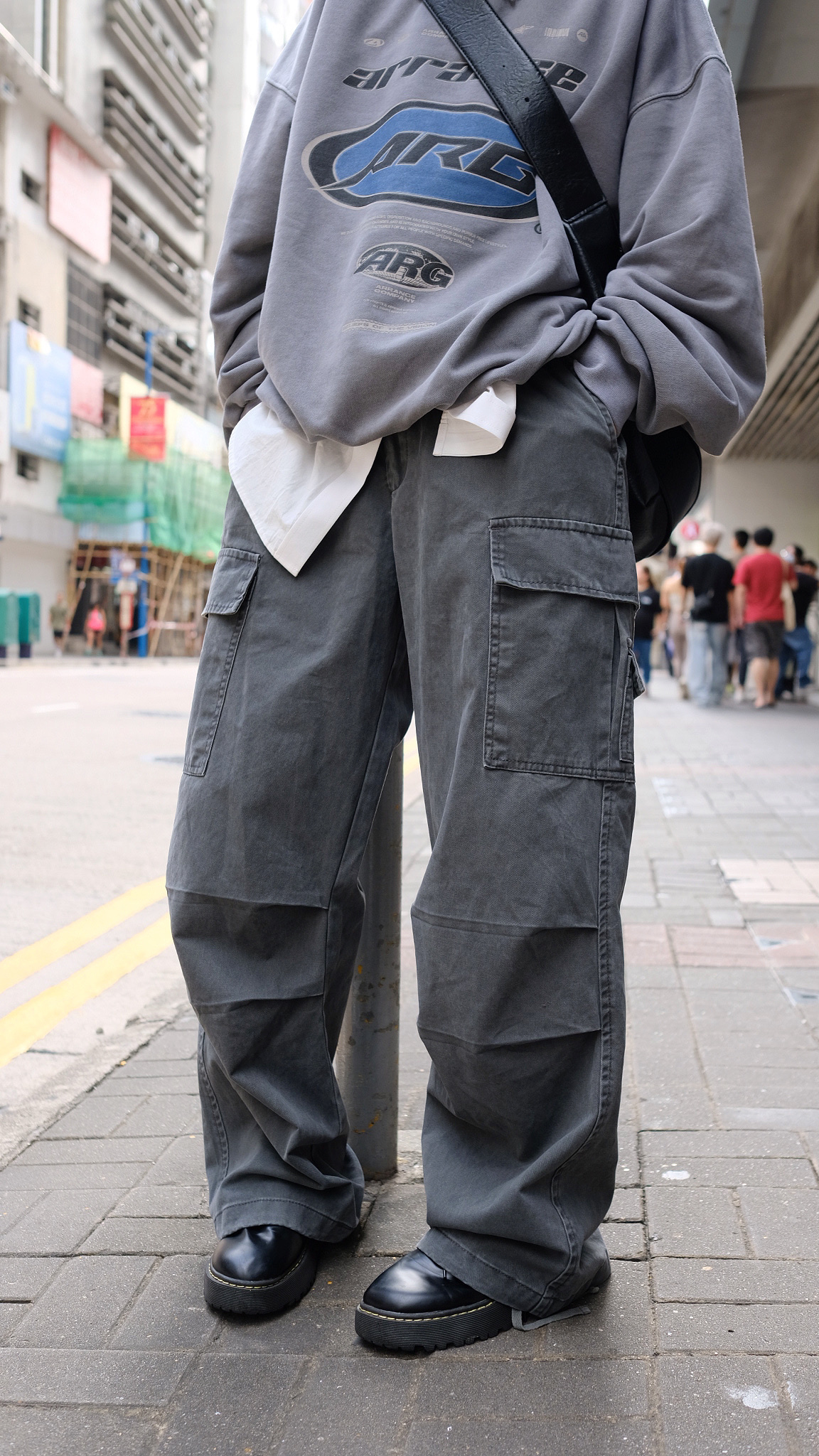 LPT0034 橡筋腰工裝闊褲