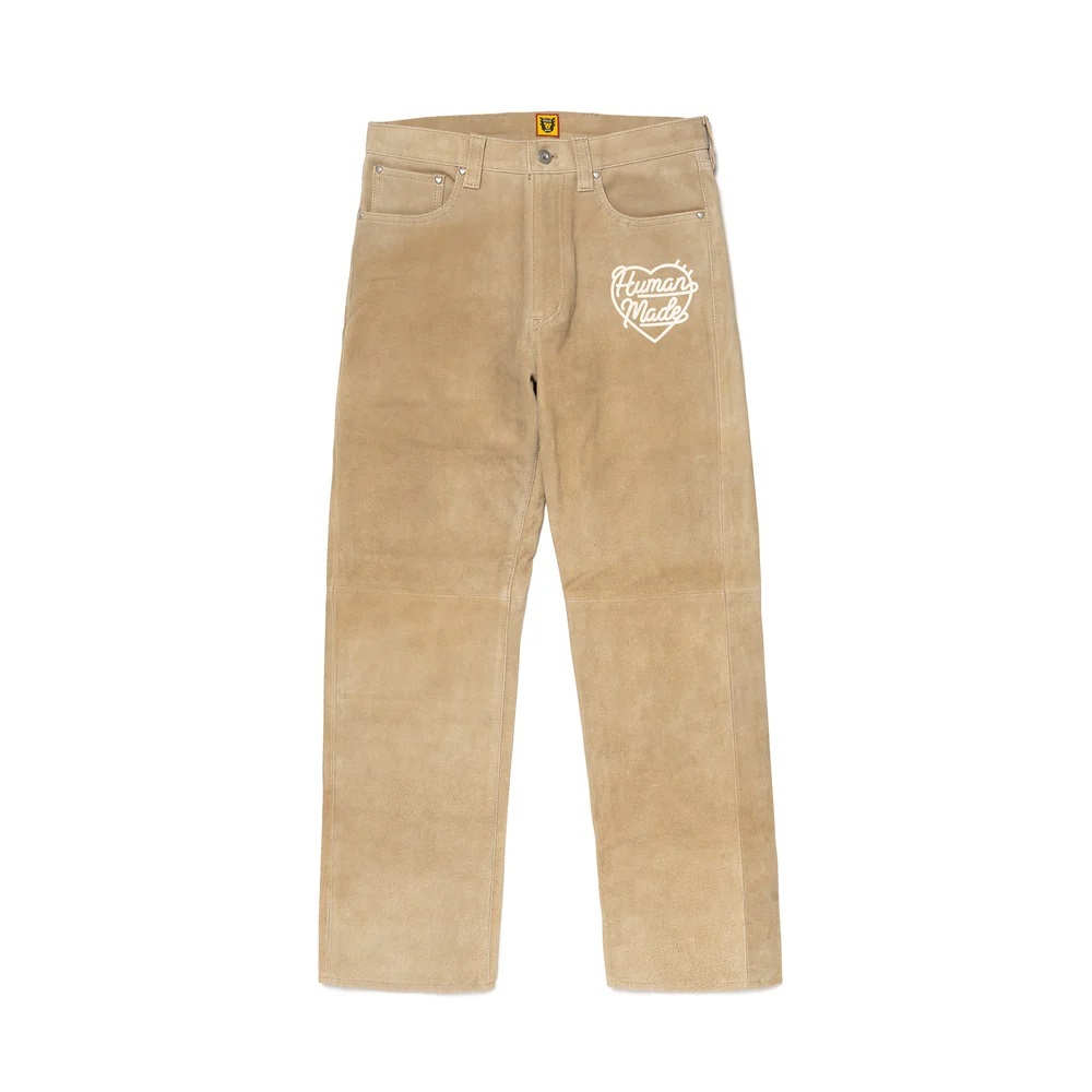 HUMAN MADE 2024 A/W SUEDE LEATHER PANTS - BEIGE PRE ORDER ITEM (預訂中)