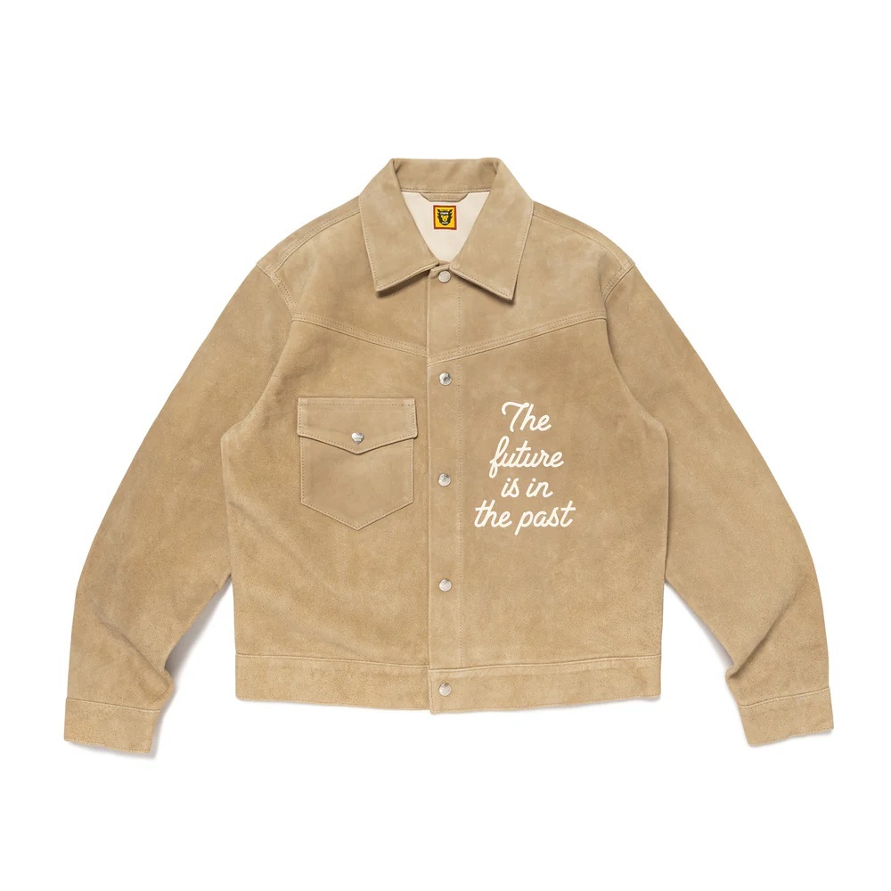 HUMAN MADE 2024 A/W SUEDE LEATHER JACKET - BEIGE PRE ORDER ITEM (預訂中)