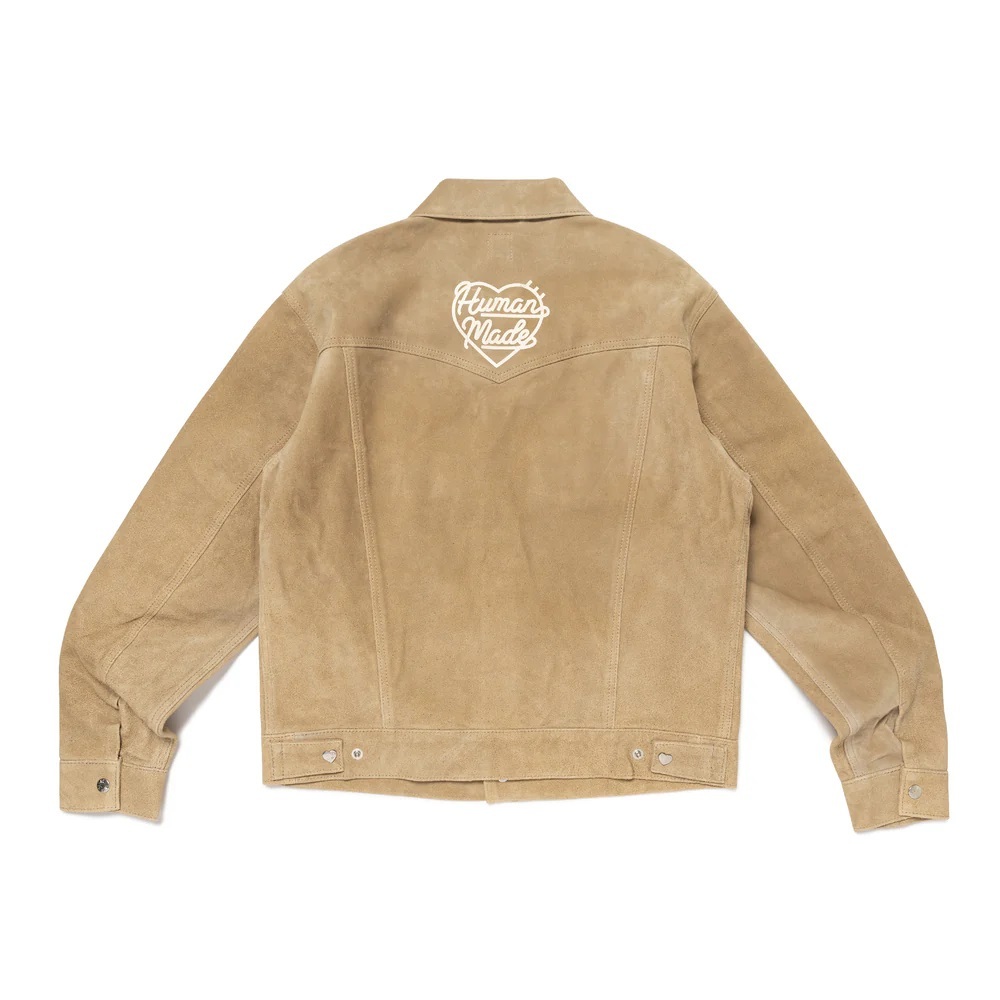HUMAN MADE 2024 A/W SUEDE LEATHER JACKET - BEIGE PRE ORDER ITEM (預訂中)