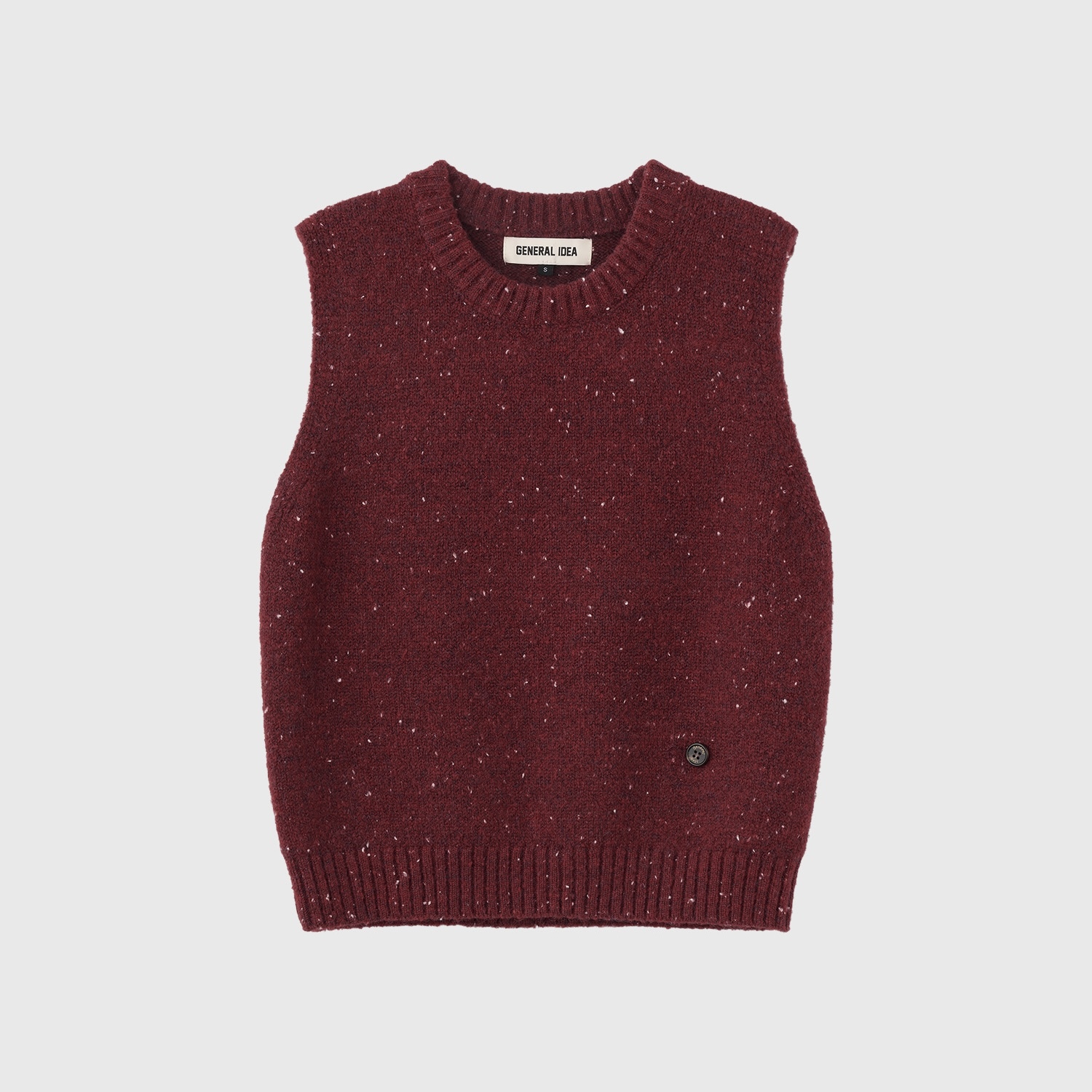 [GENERAL IDEA] WOOL DUST CREWNECK VEST