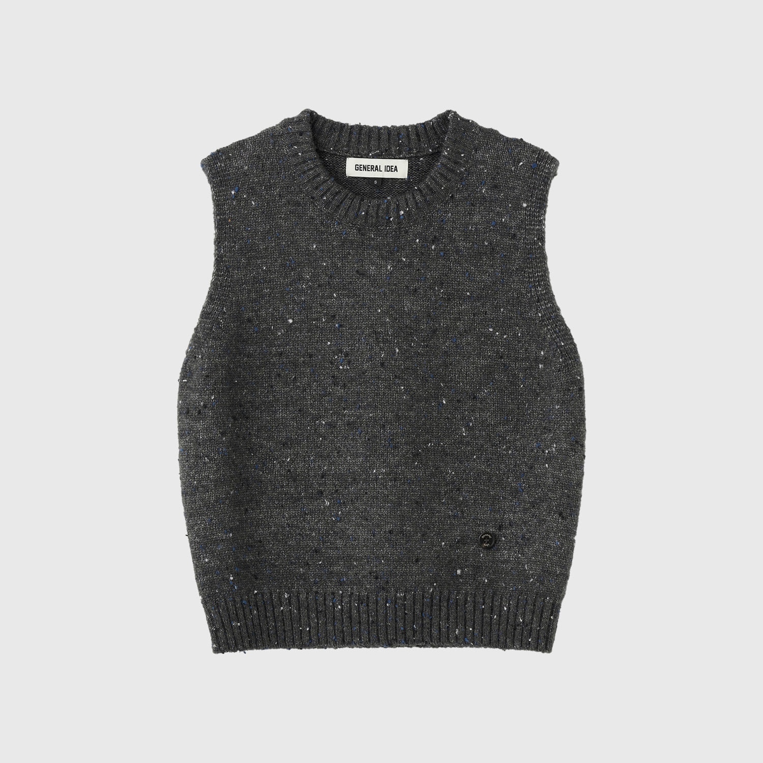 [GENERAL IDEA] WOOL DUST CREWNECK VEST