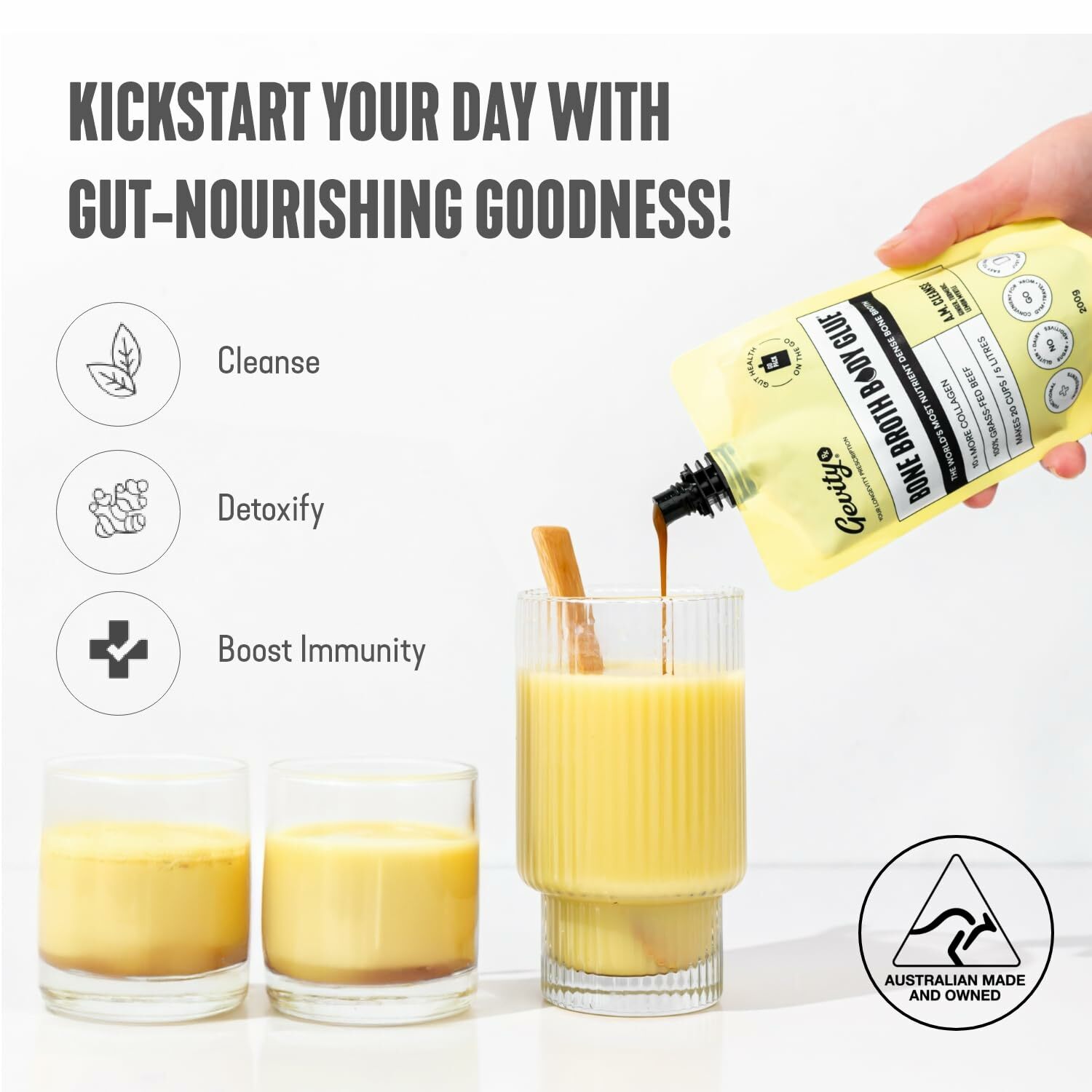 Gevity 草飼大骨湯 -A.M. CLEANSE 隨身包裝 200g  (BESTBEFORE 1 Aug 2026)