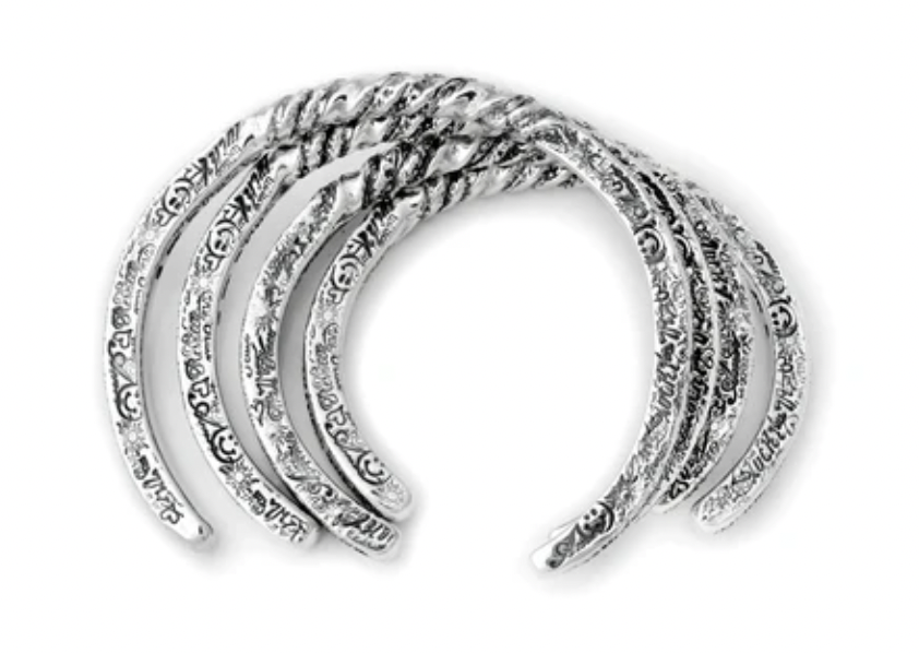 BWL Bracelet - Graffiti Square Twist Bangle B607