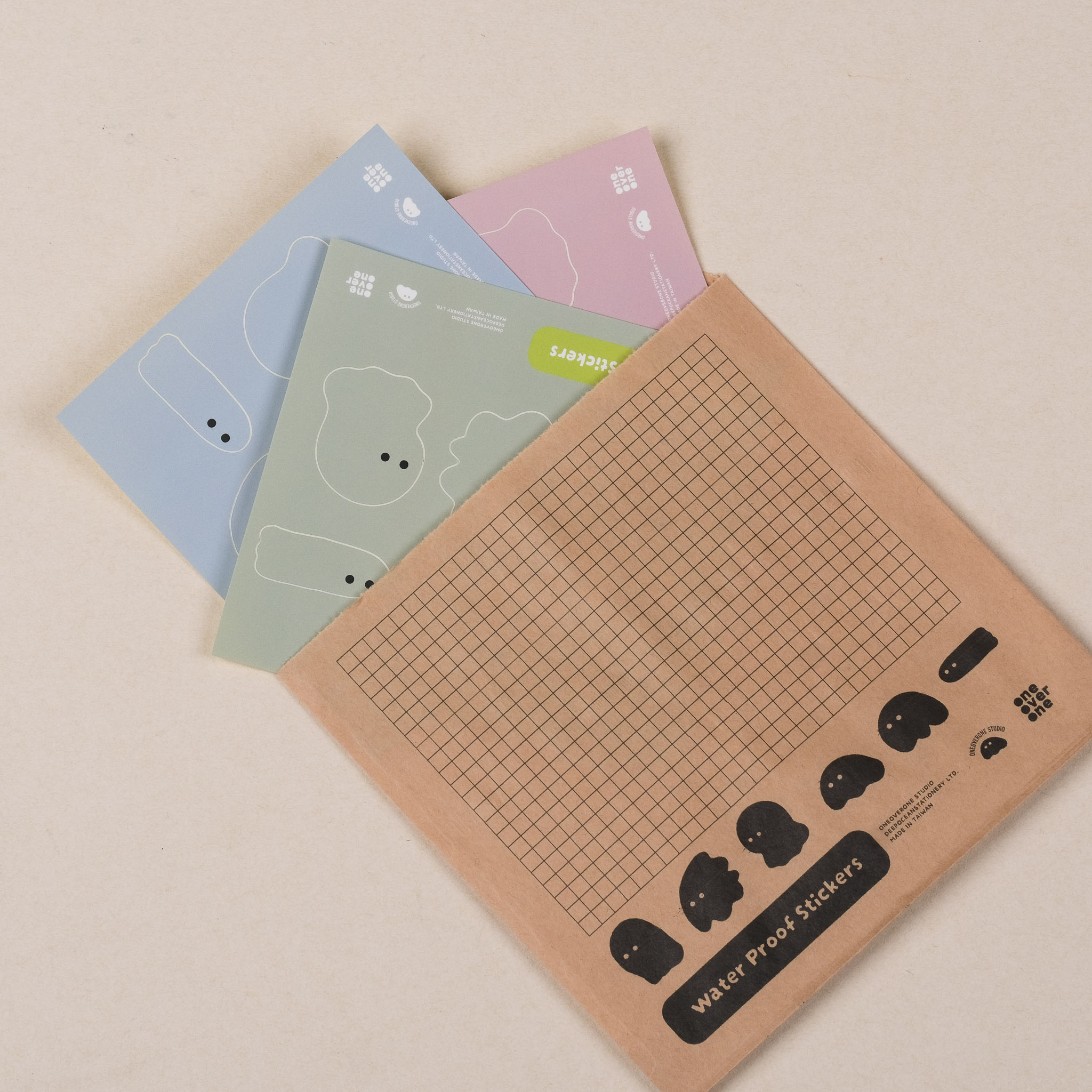 不明物體 中型防水貼紙 01 彩色｜一分之一工作室 台灣