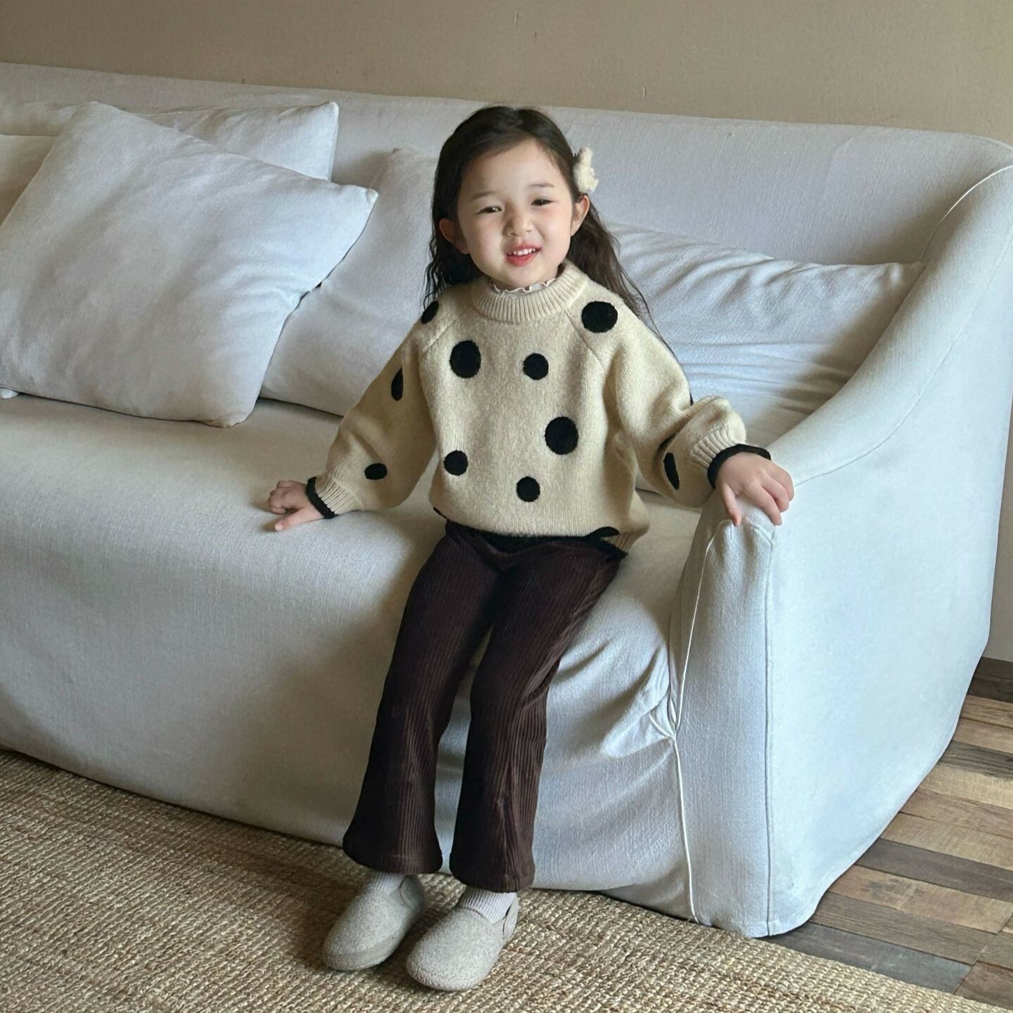 冬季柔感喇叭褲